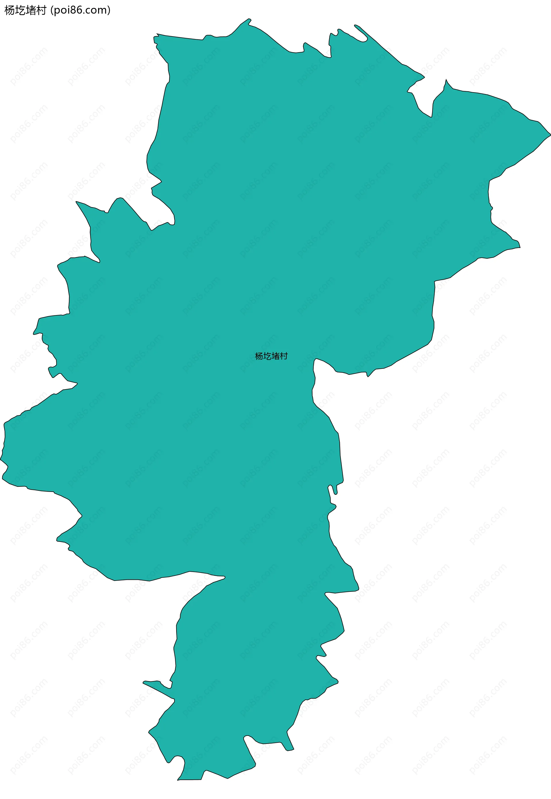 杨圪堵村边界地图