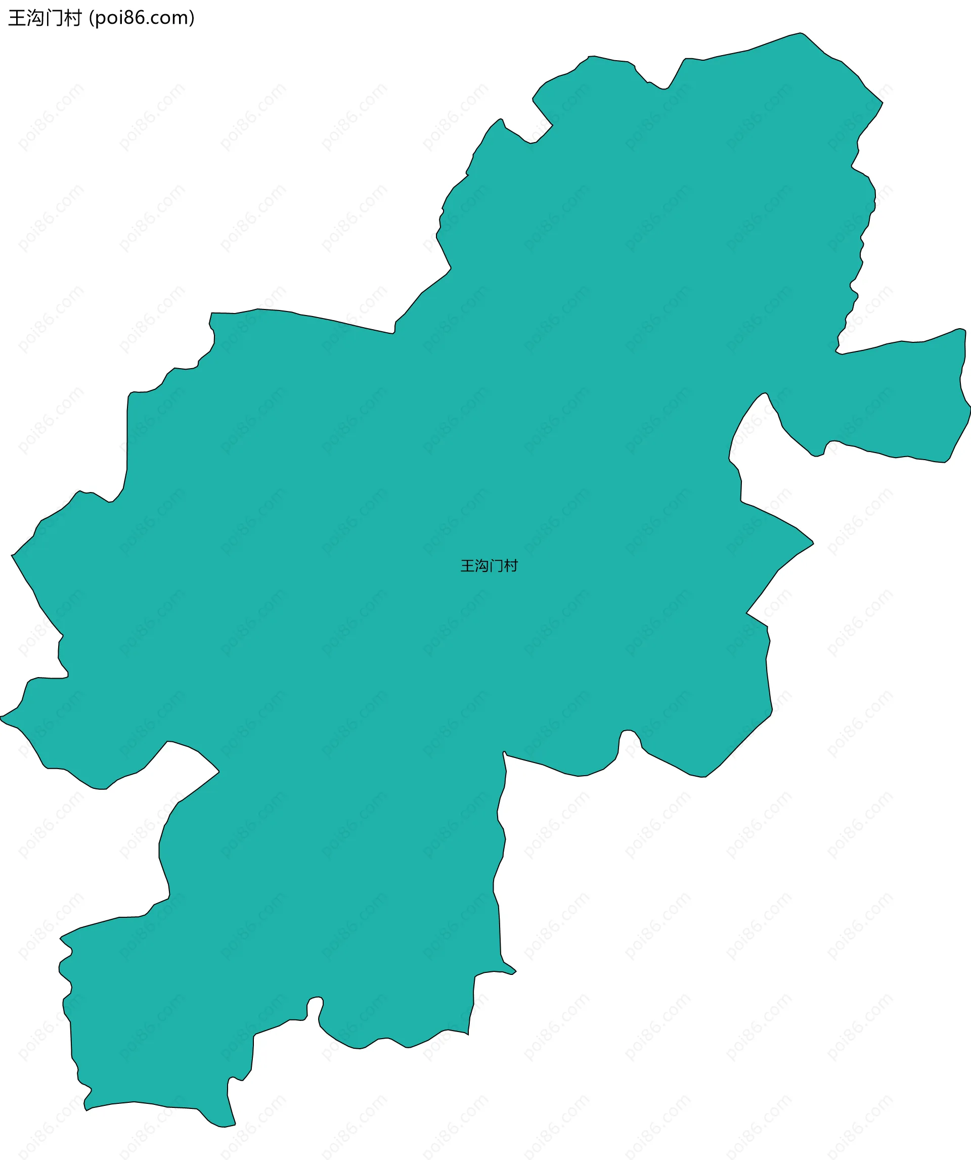 王沟门村边界地图