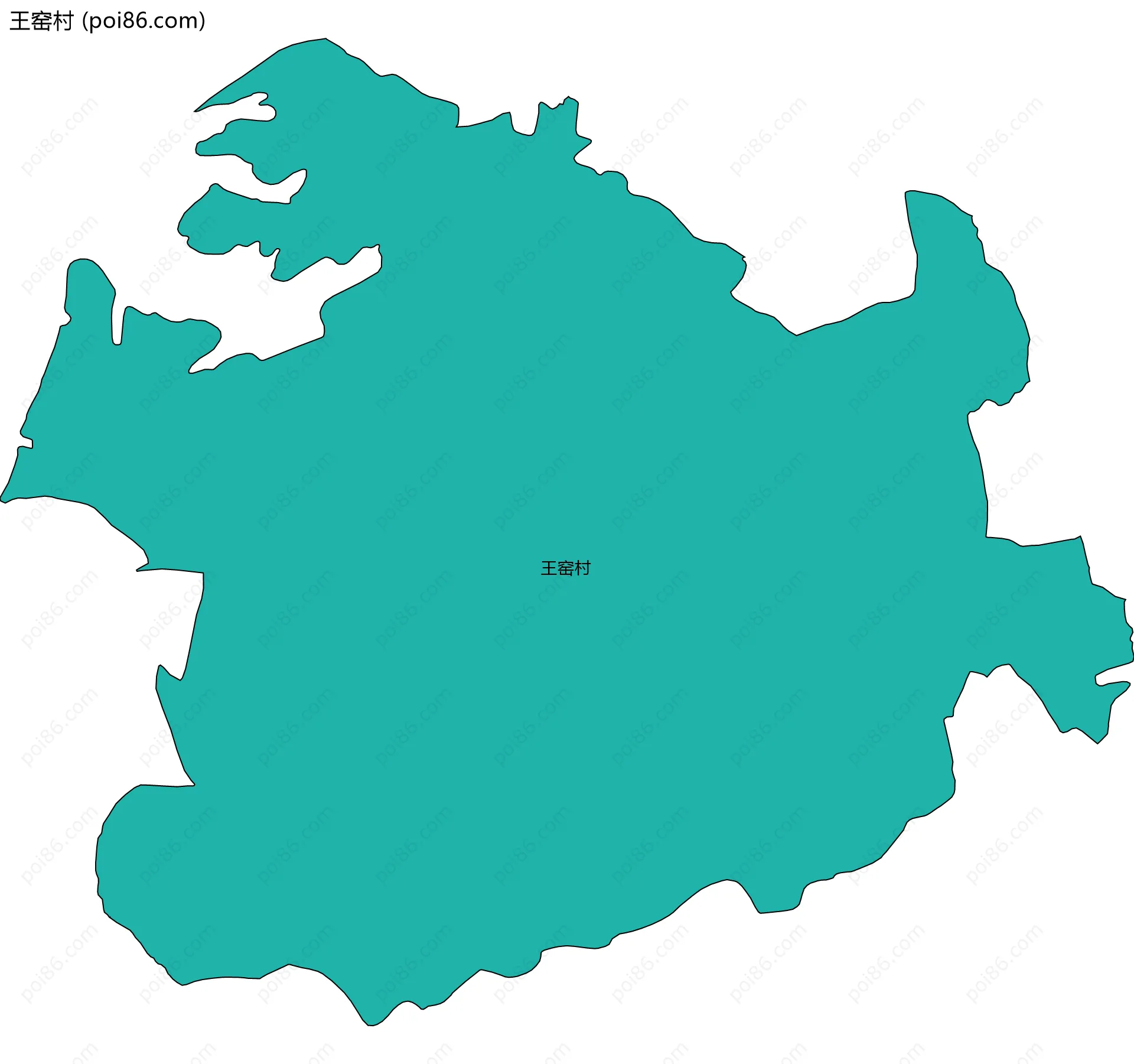 王窑村边界地图