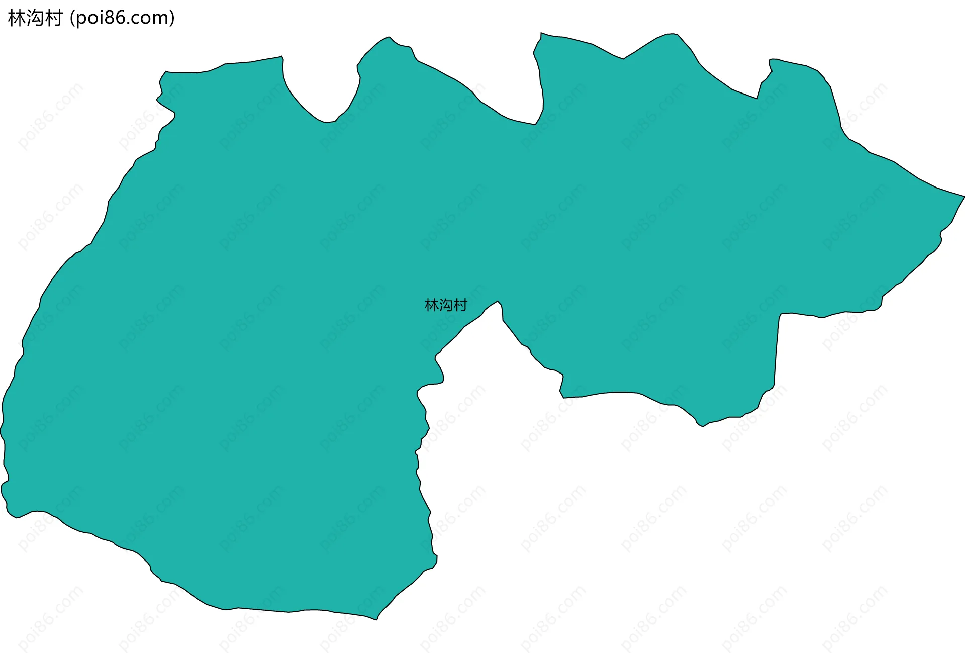 林沟村边界地图