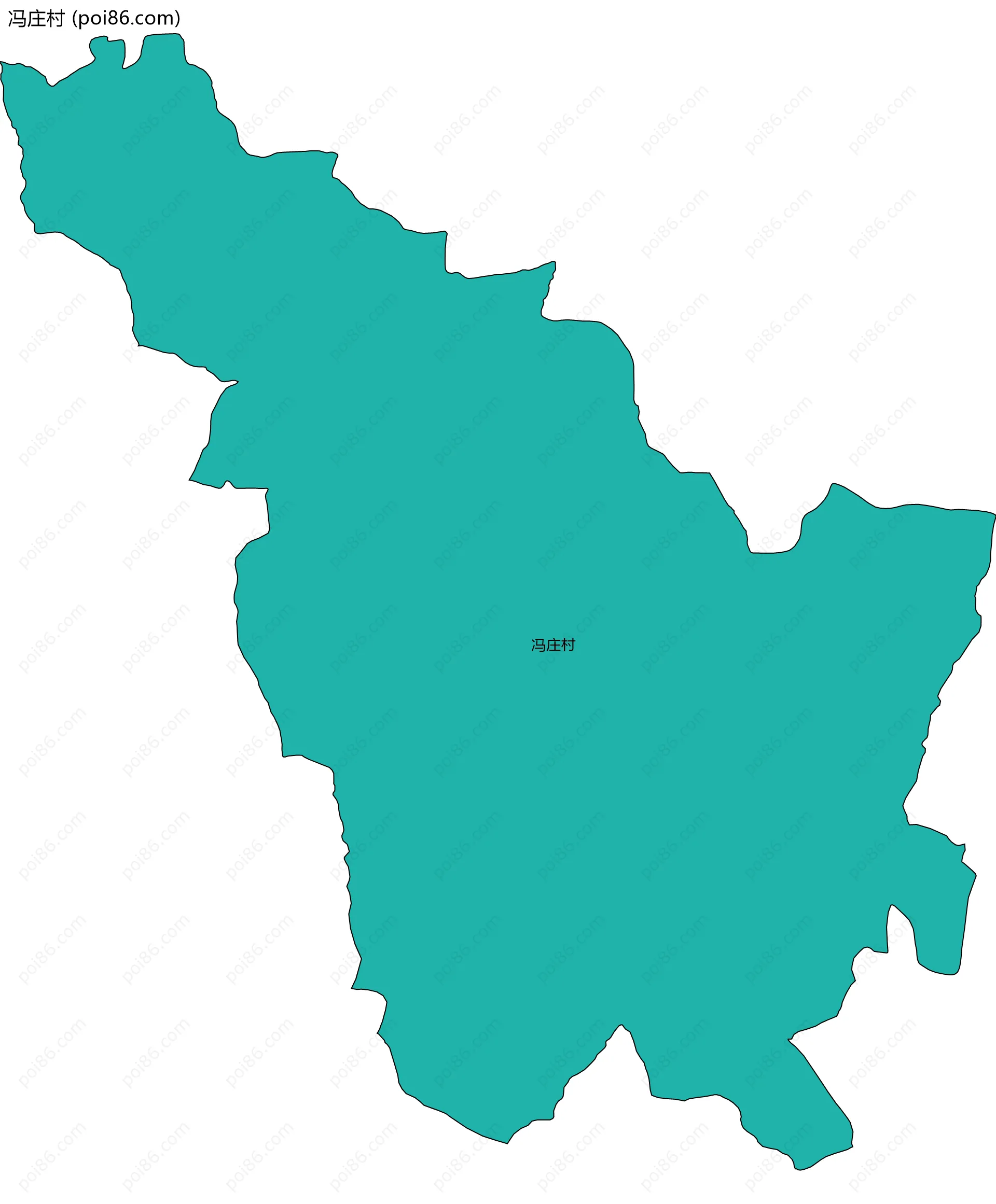 冯庄村边界地图