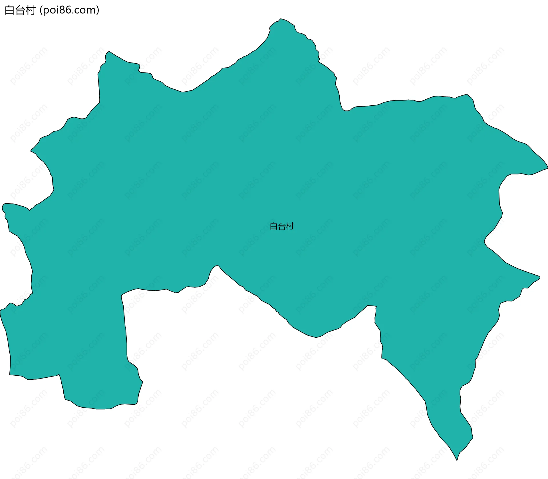 白台村边界地图