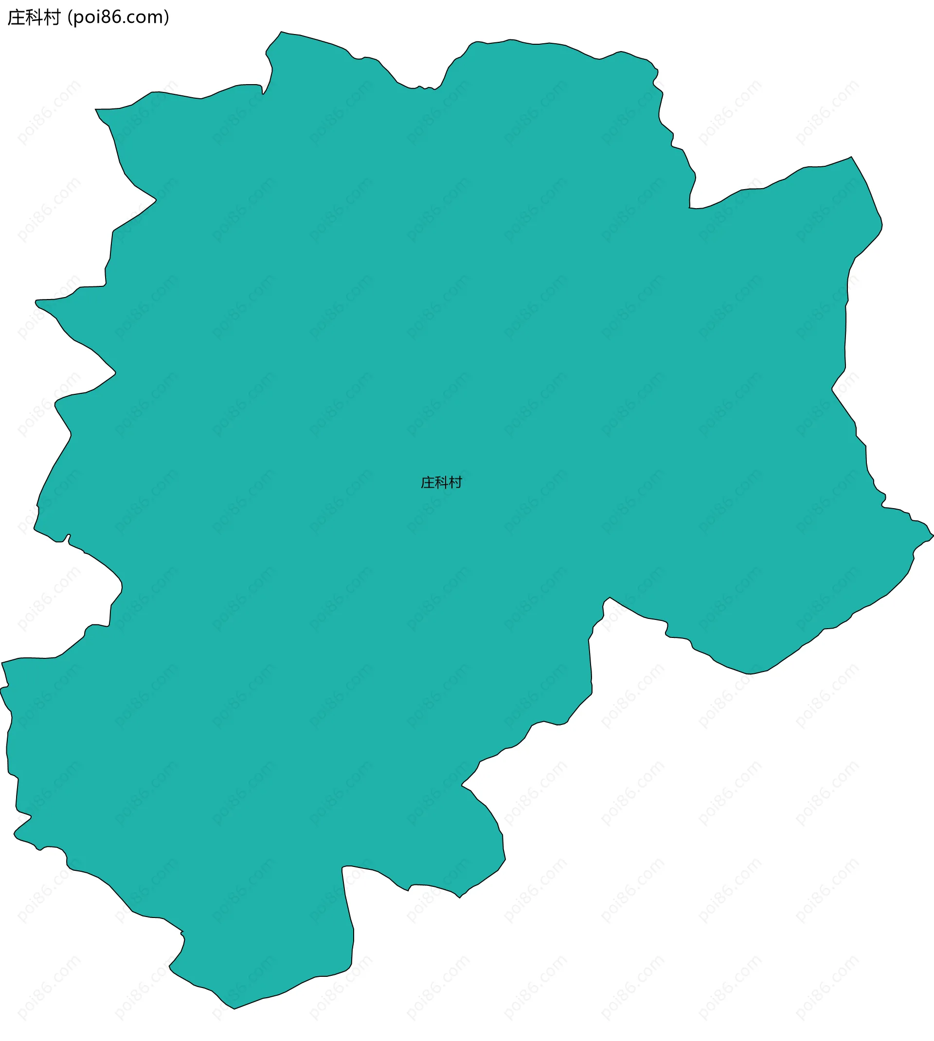 庄科村边界地图