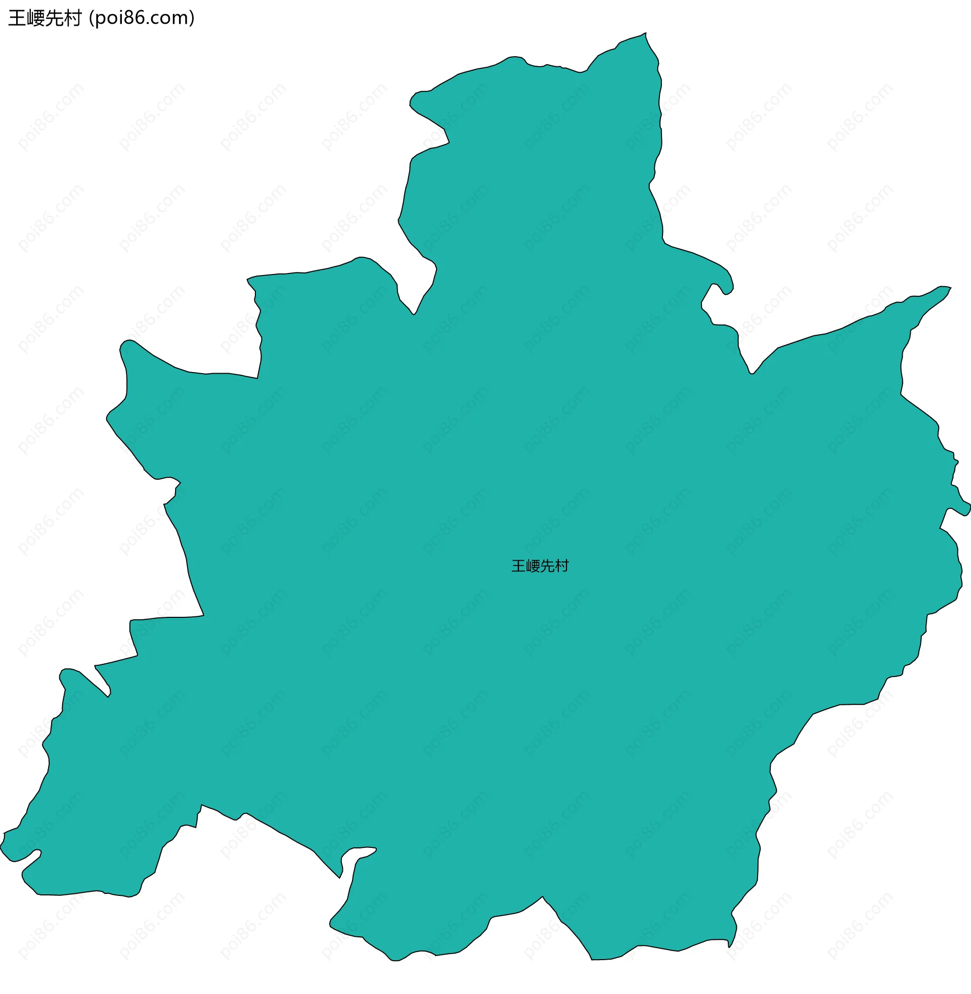 王崾先村边界地图