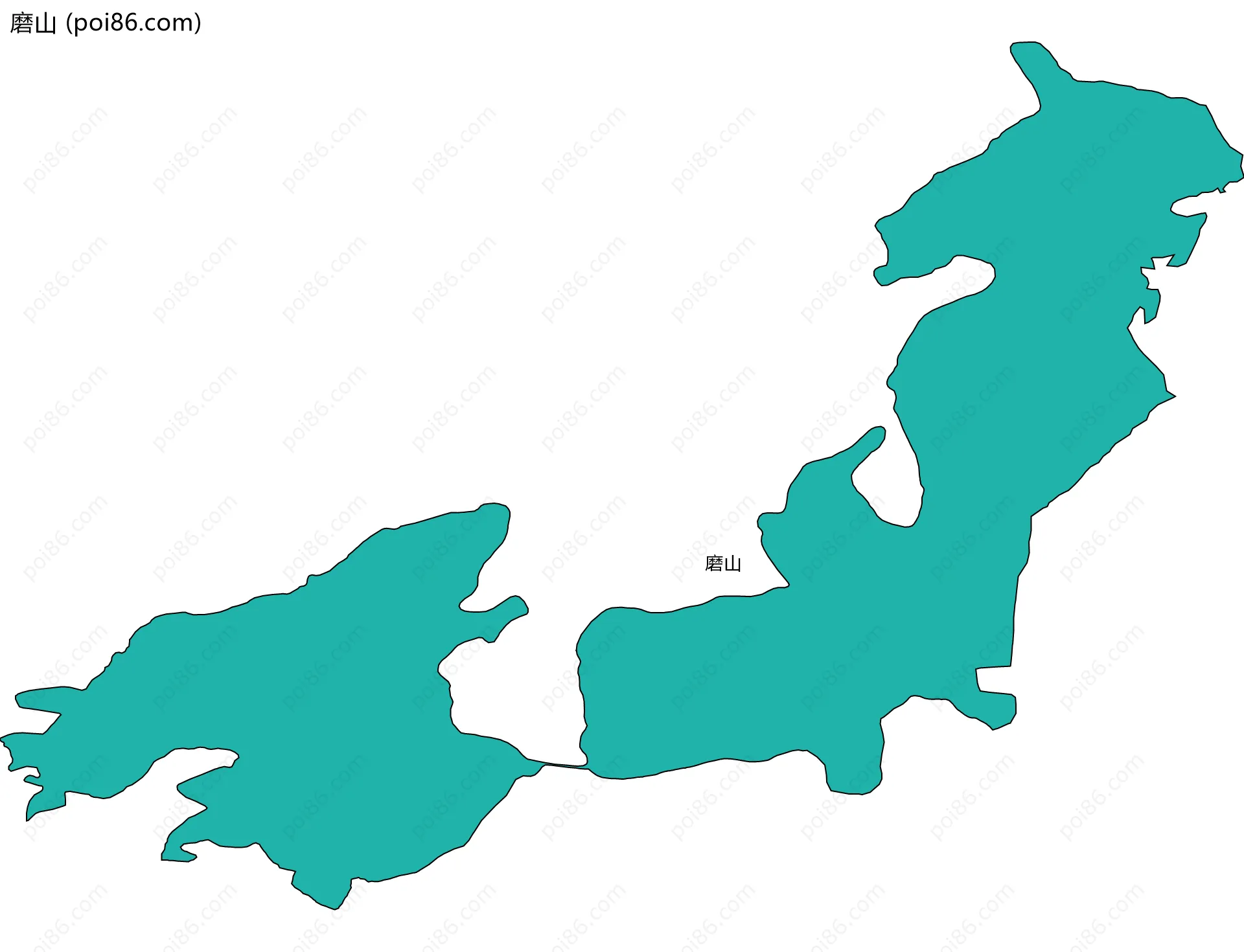 磨山边界地图