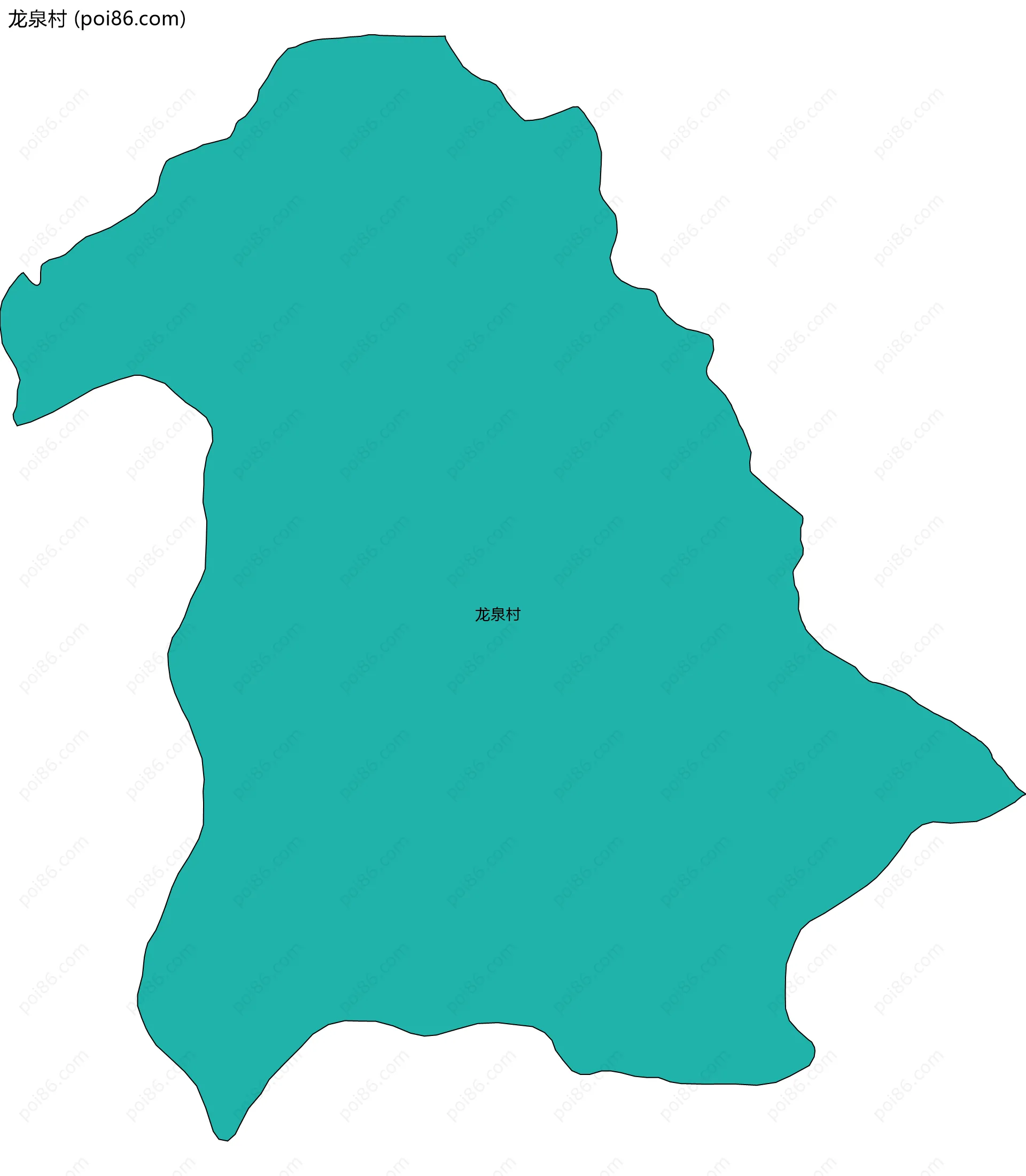 龙泉村边界地图