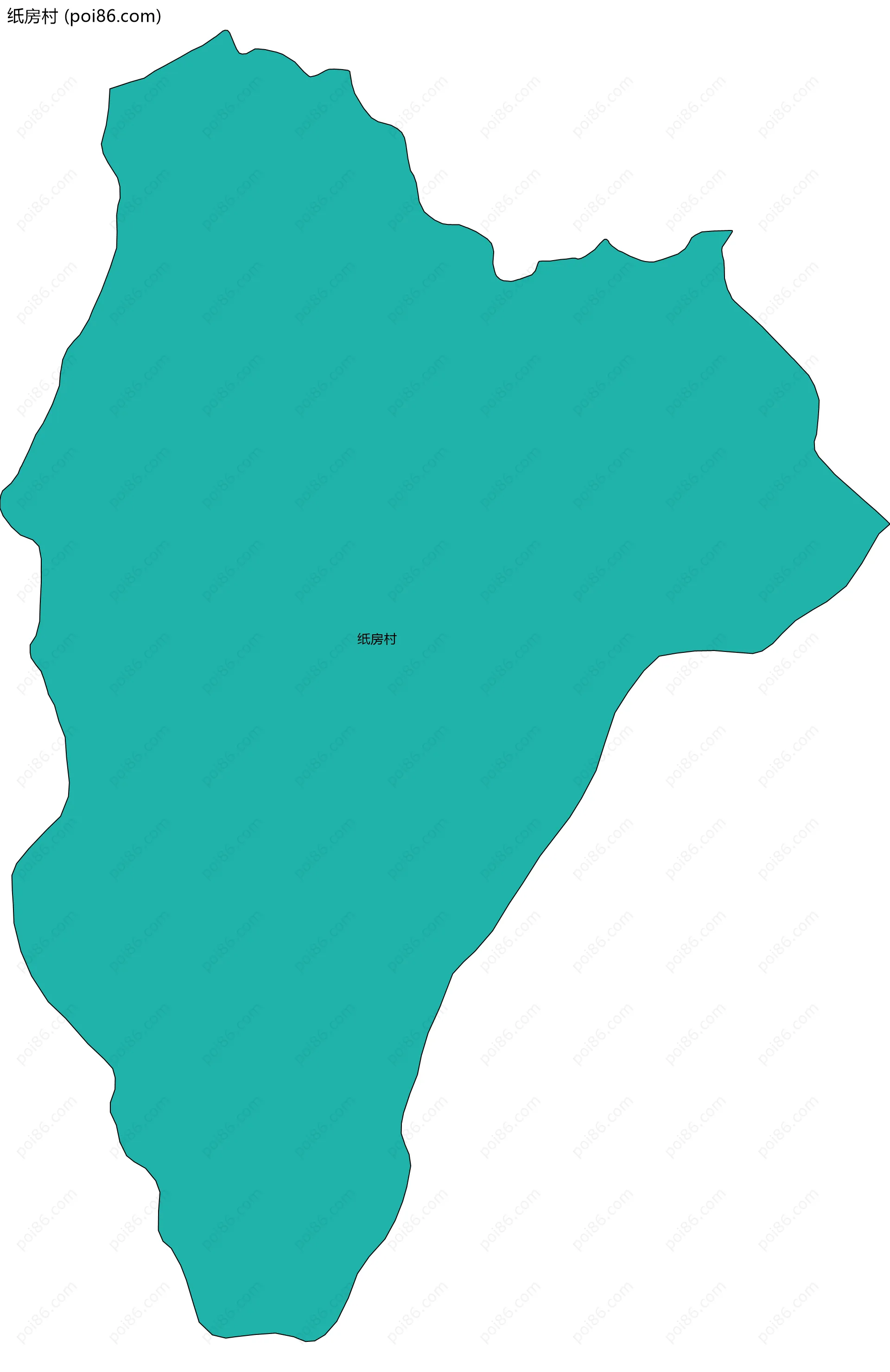 纸房村边界地图