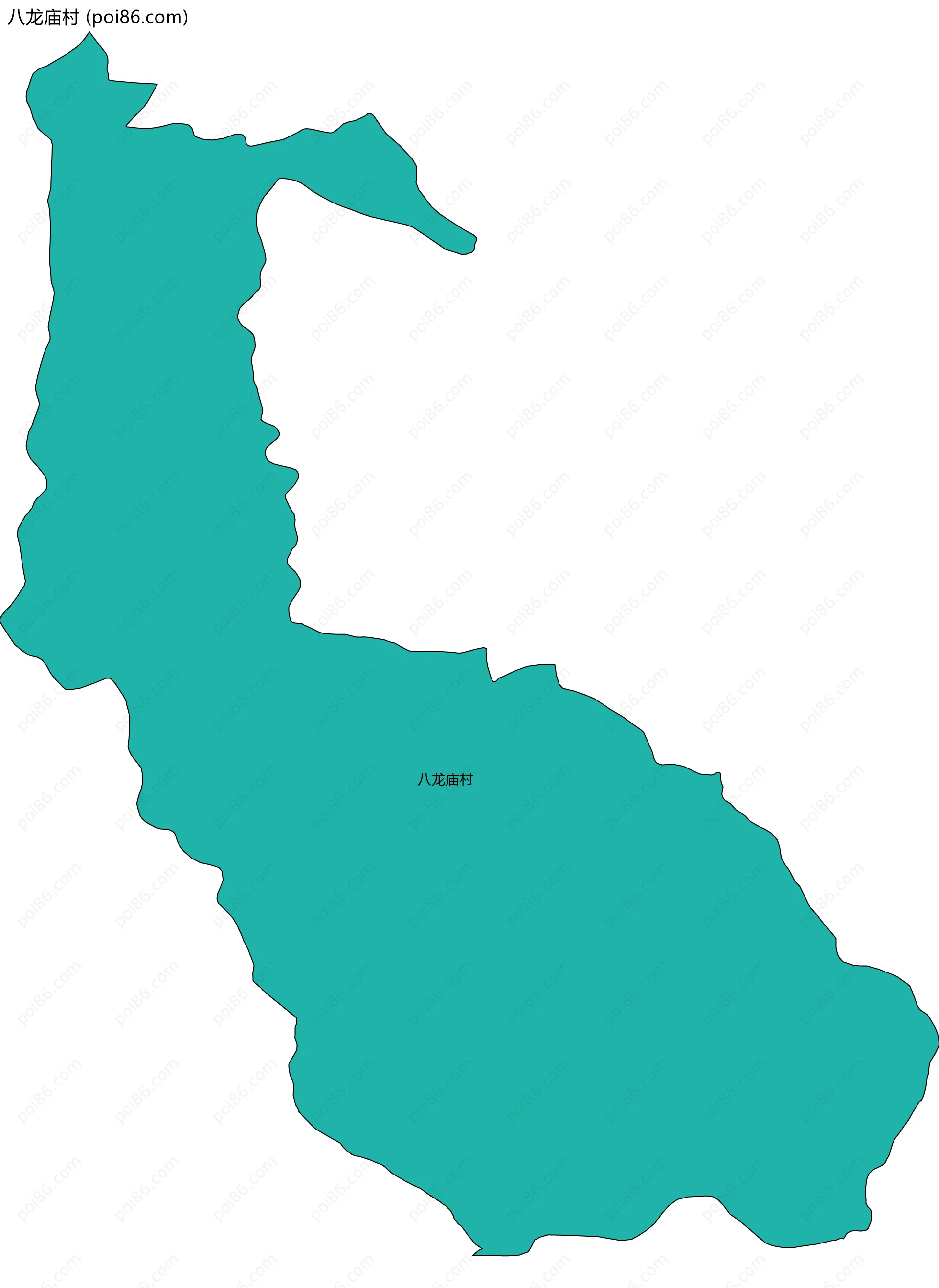 八龙庙村边界地图