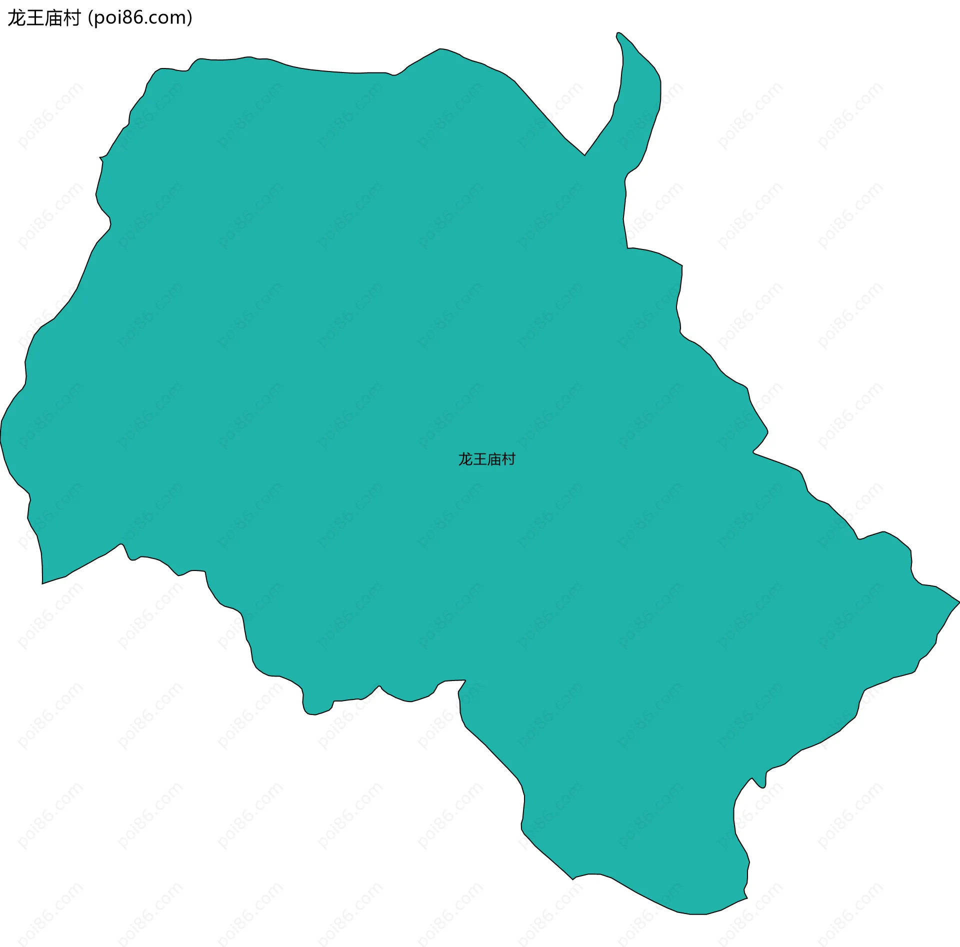 龙王庙村边界地图