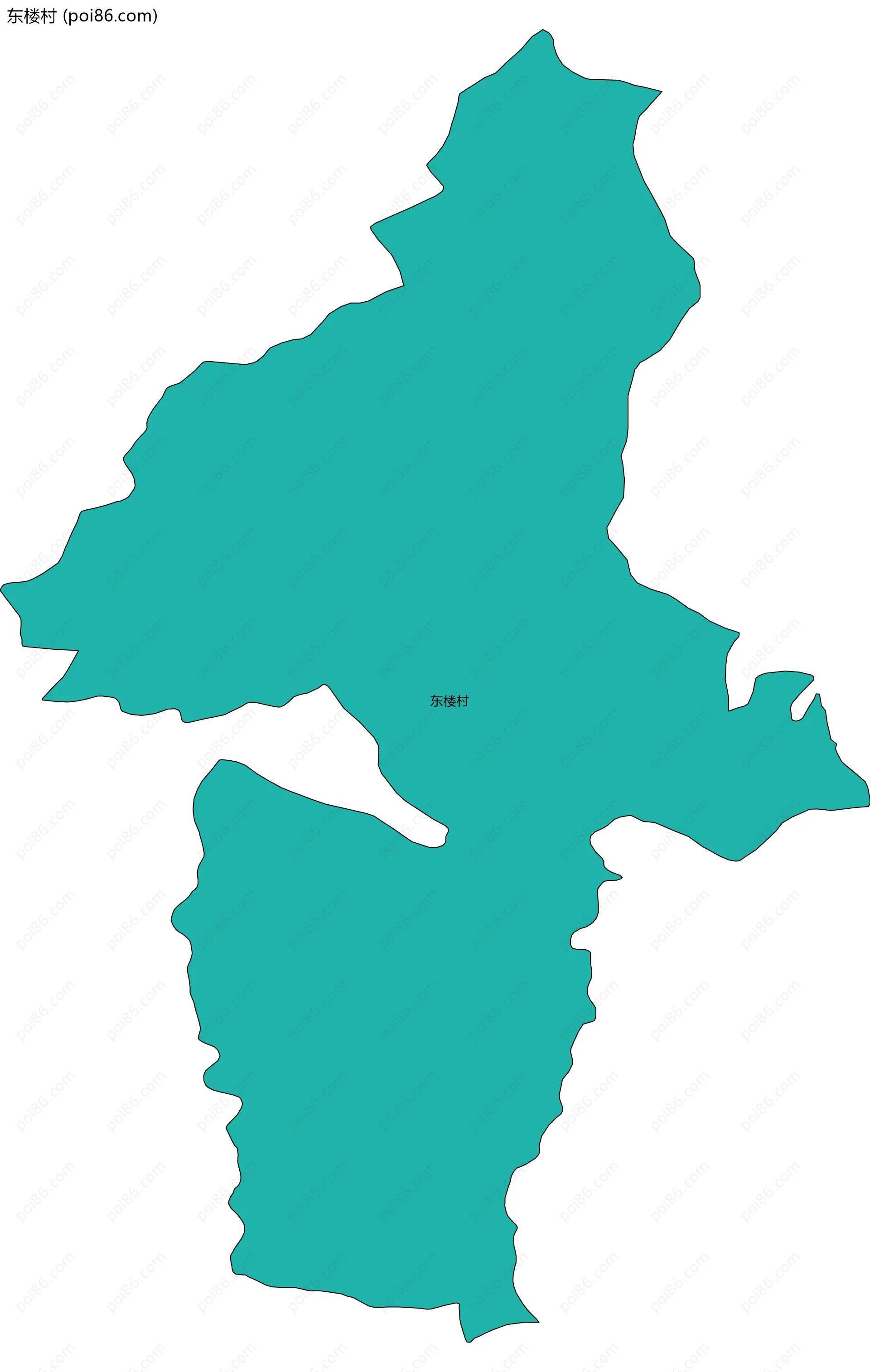 东楼村边界地图