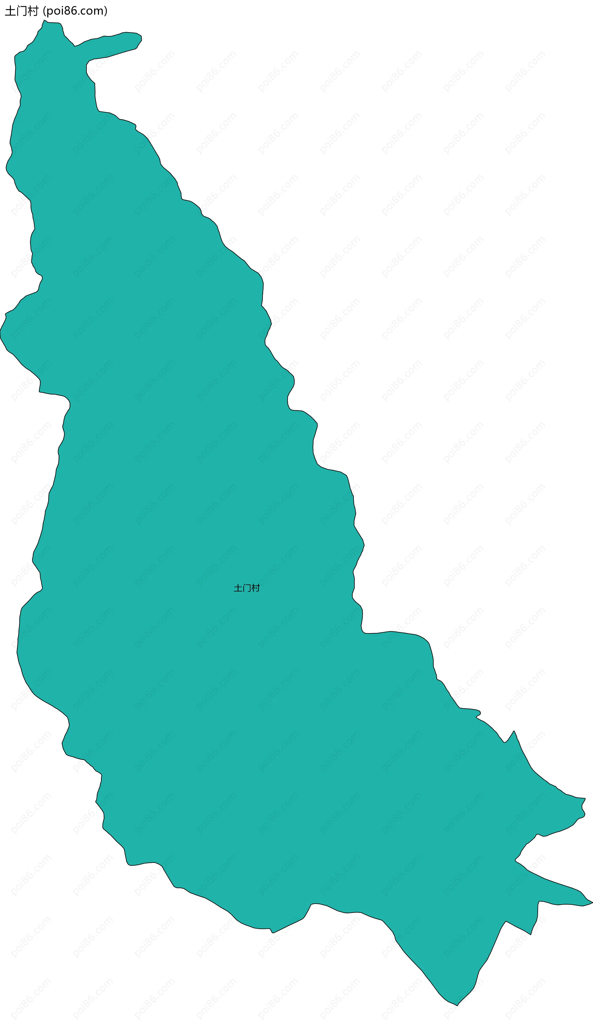 土门村边界地图