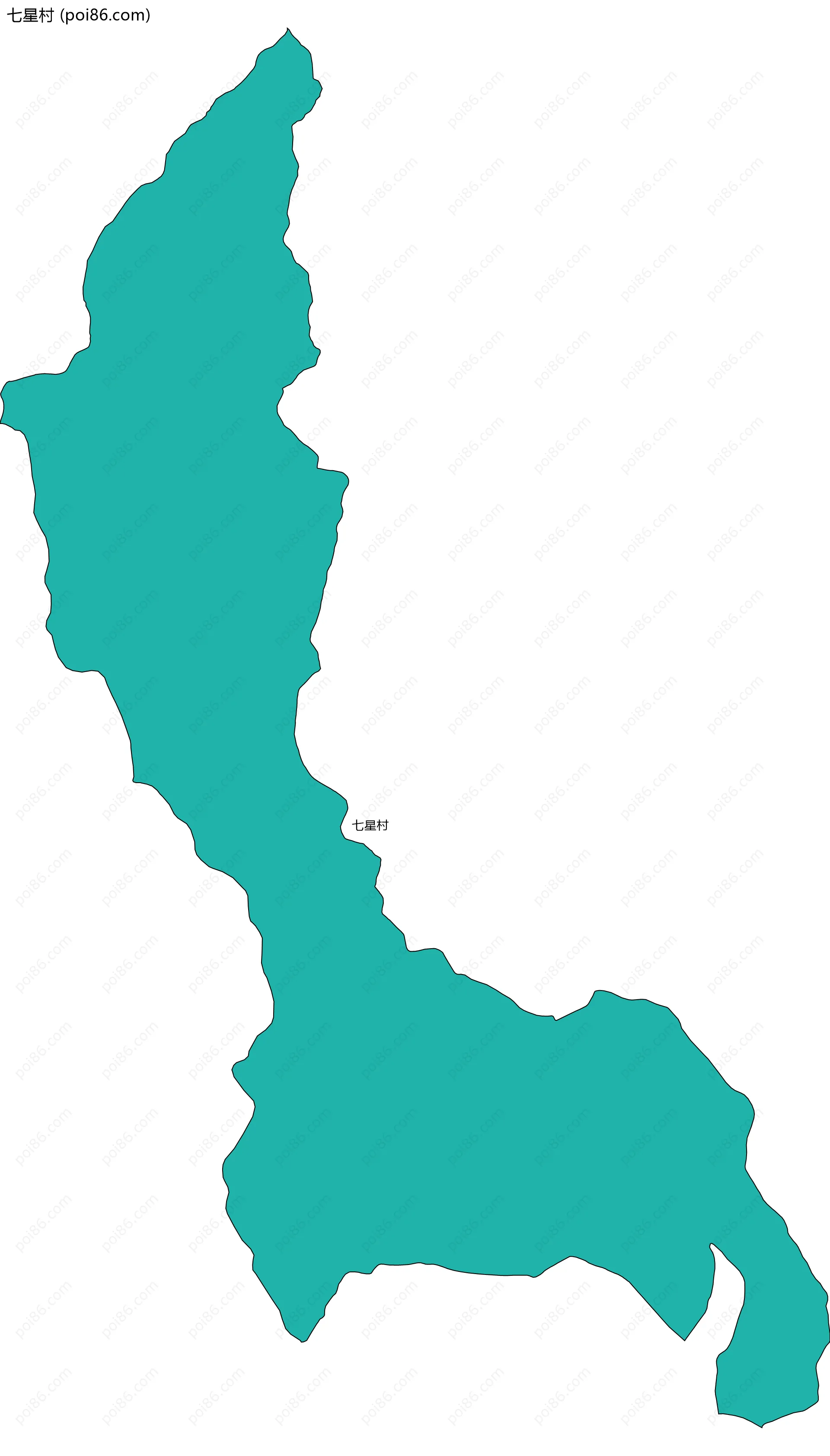 七星村边界地图