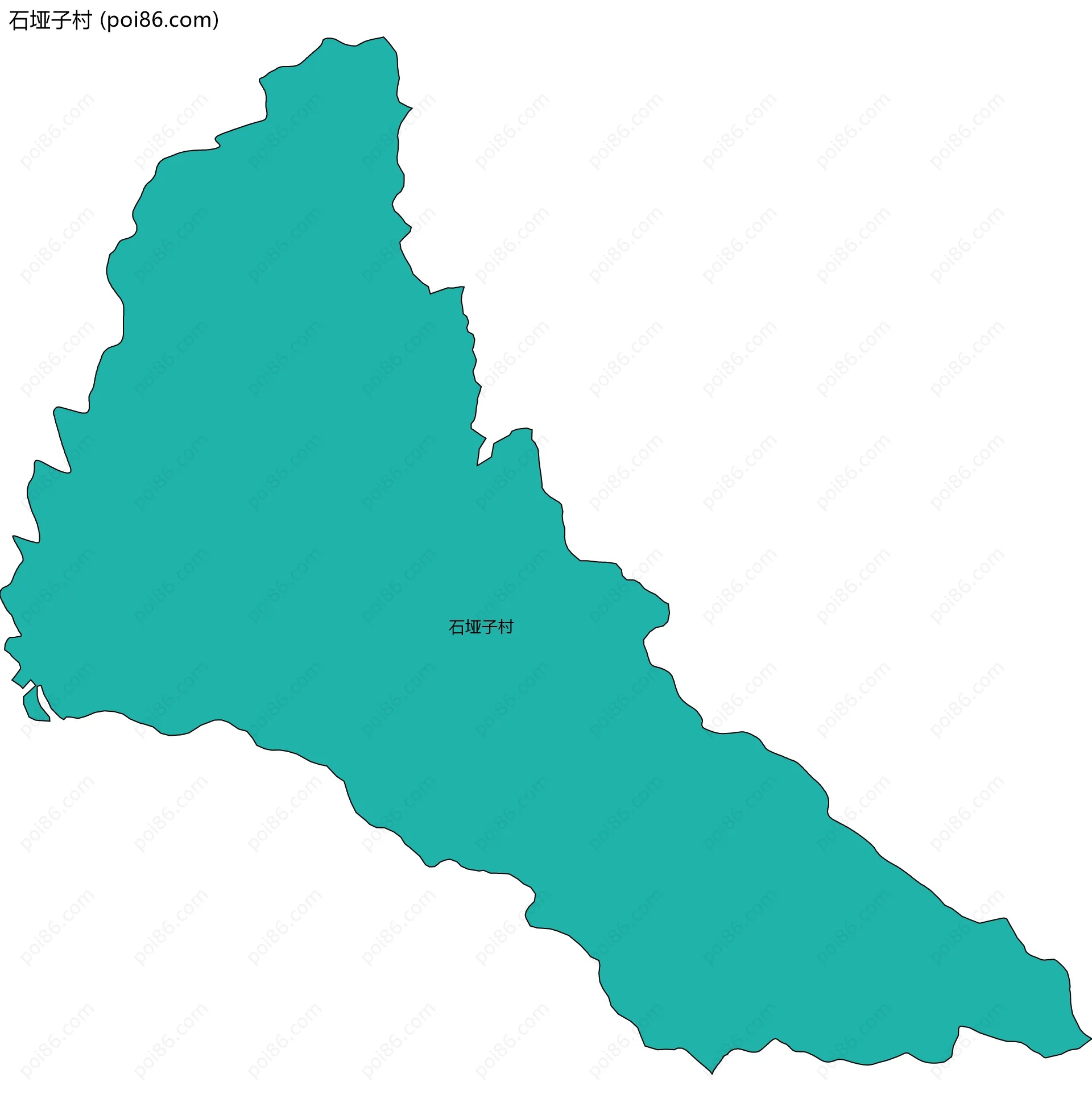 石垭子村边界地图