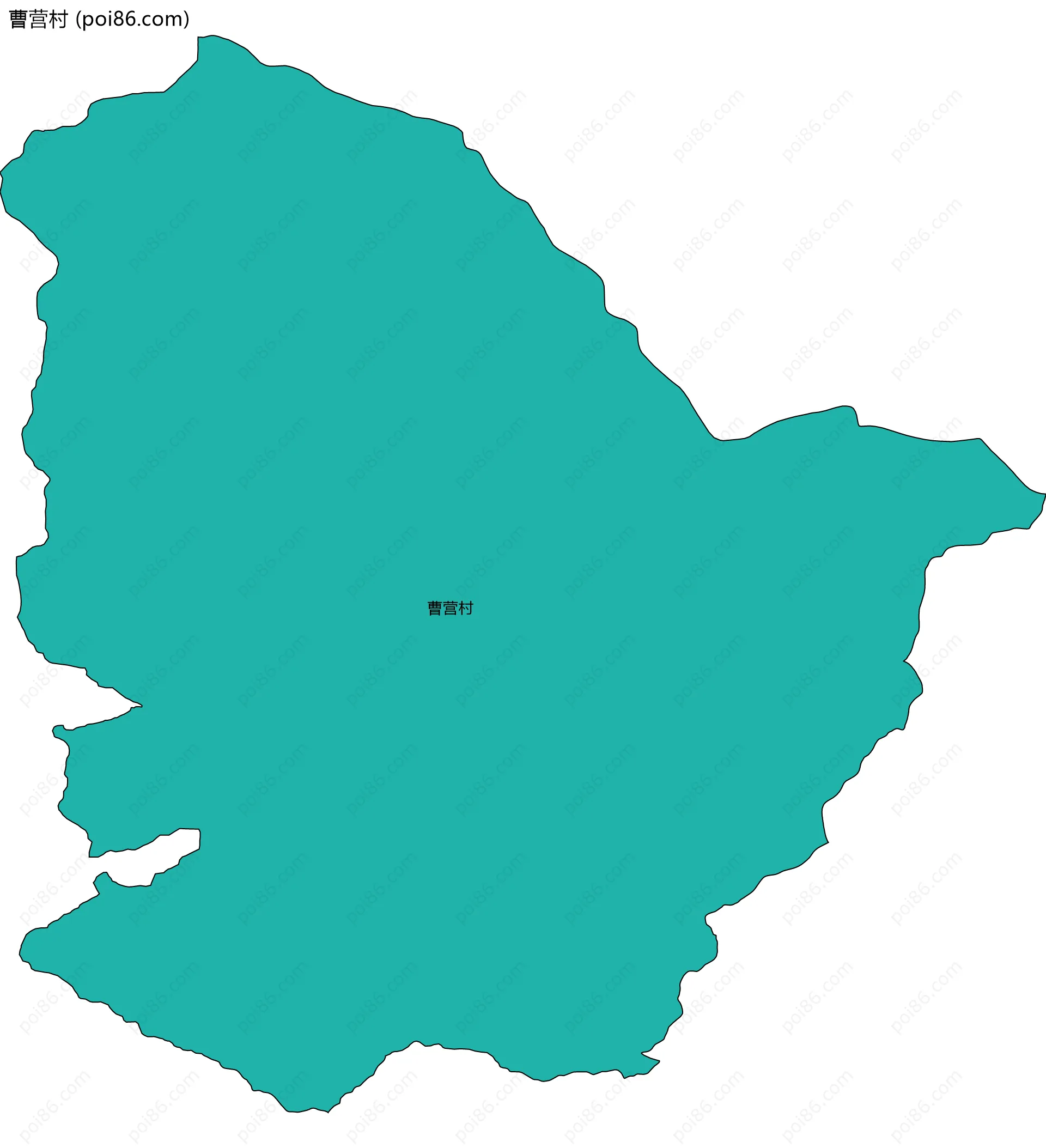 曹营村边界地图