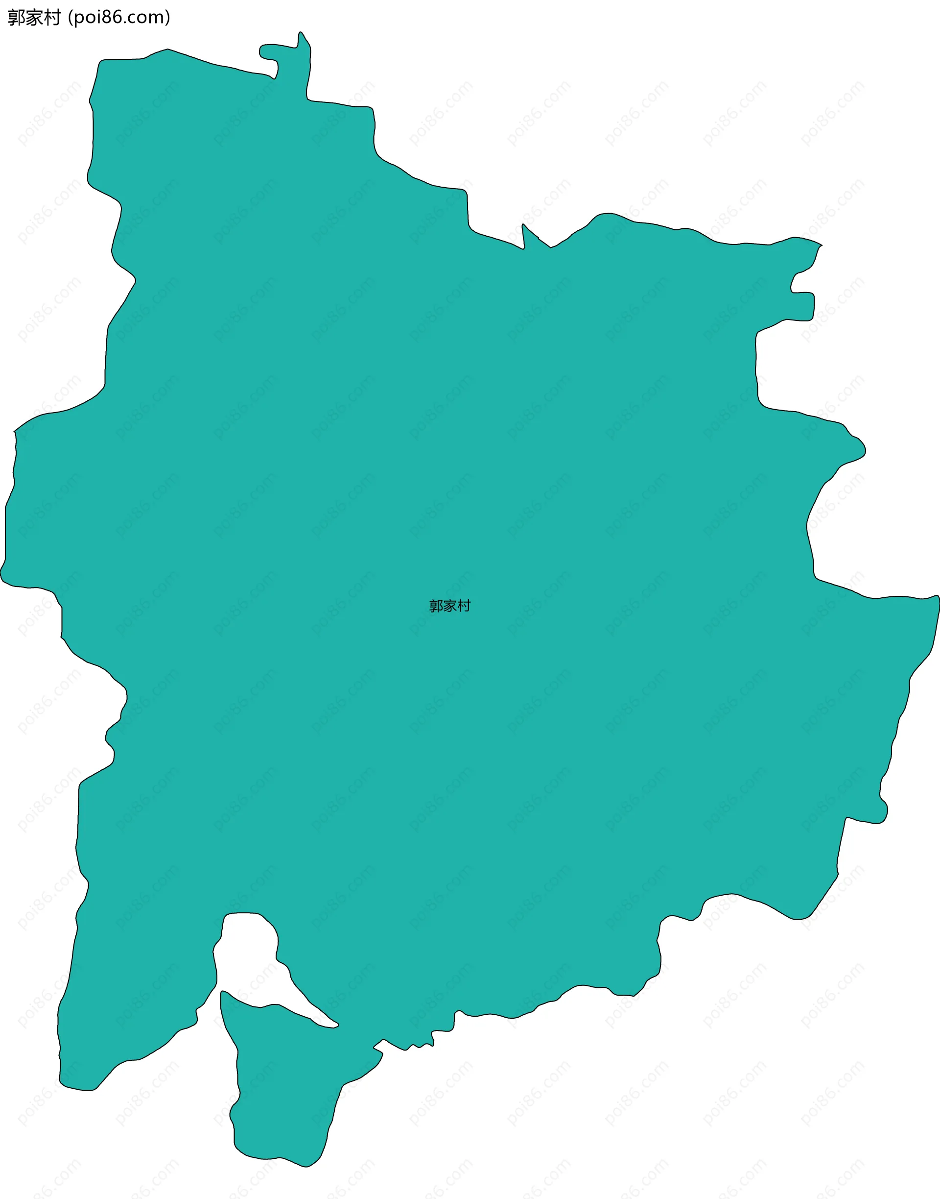 郭家村边界地图