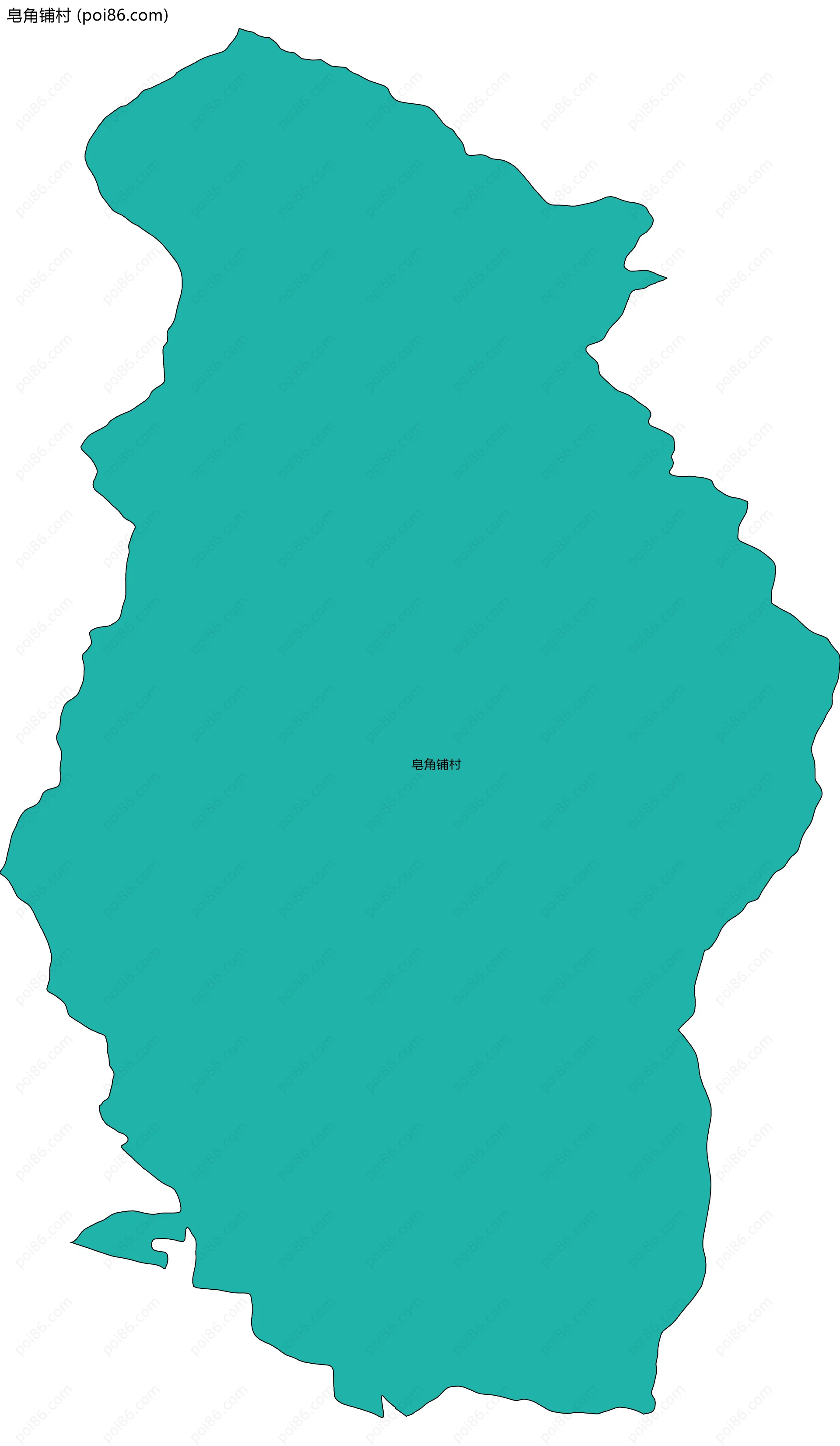 皂角铺村边界地图