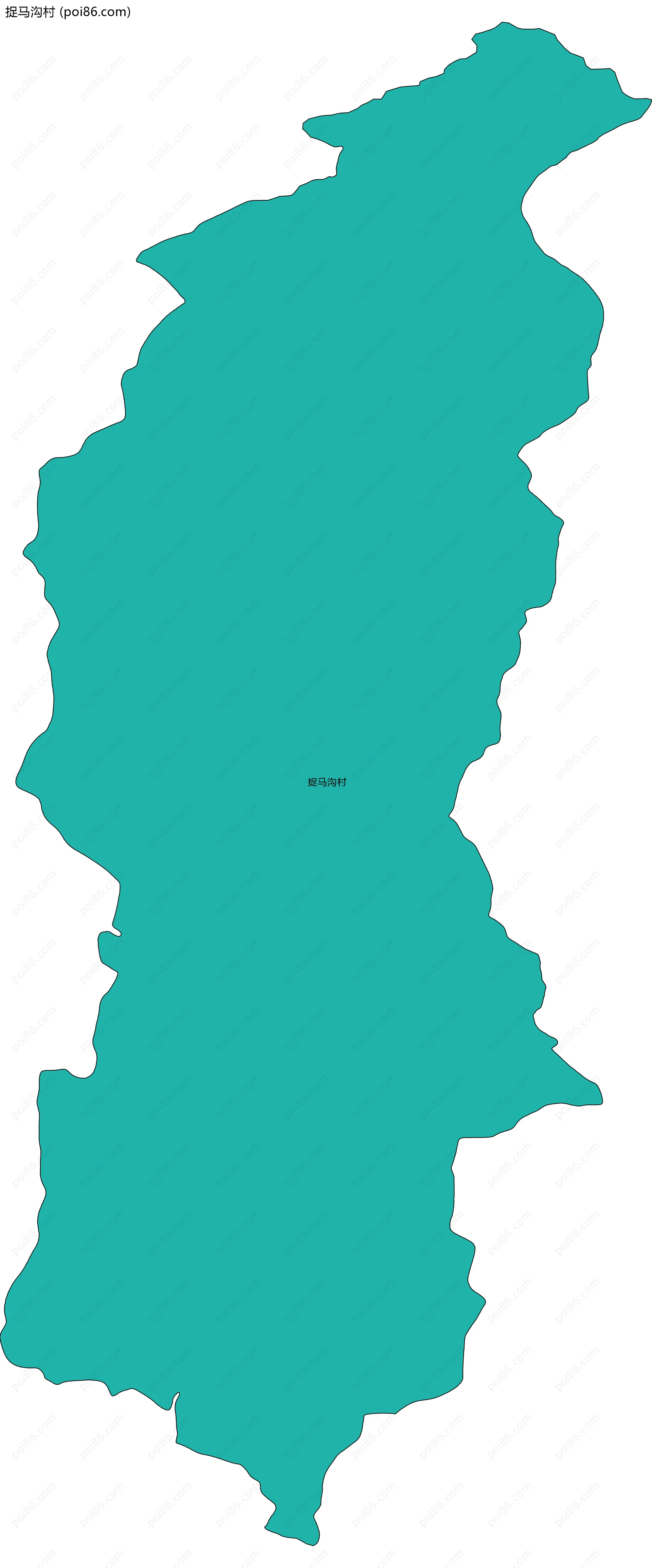 捉马沟村边界地图