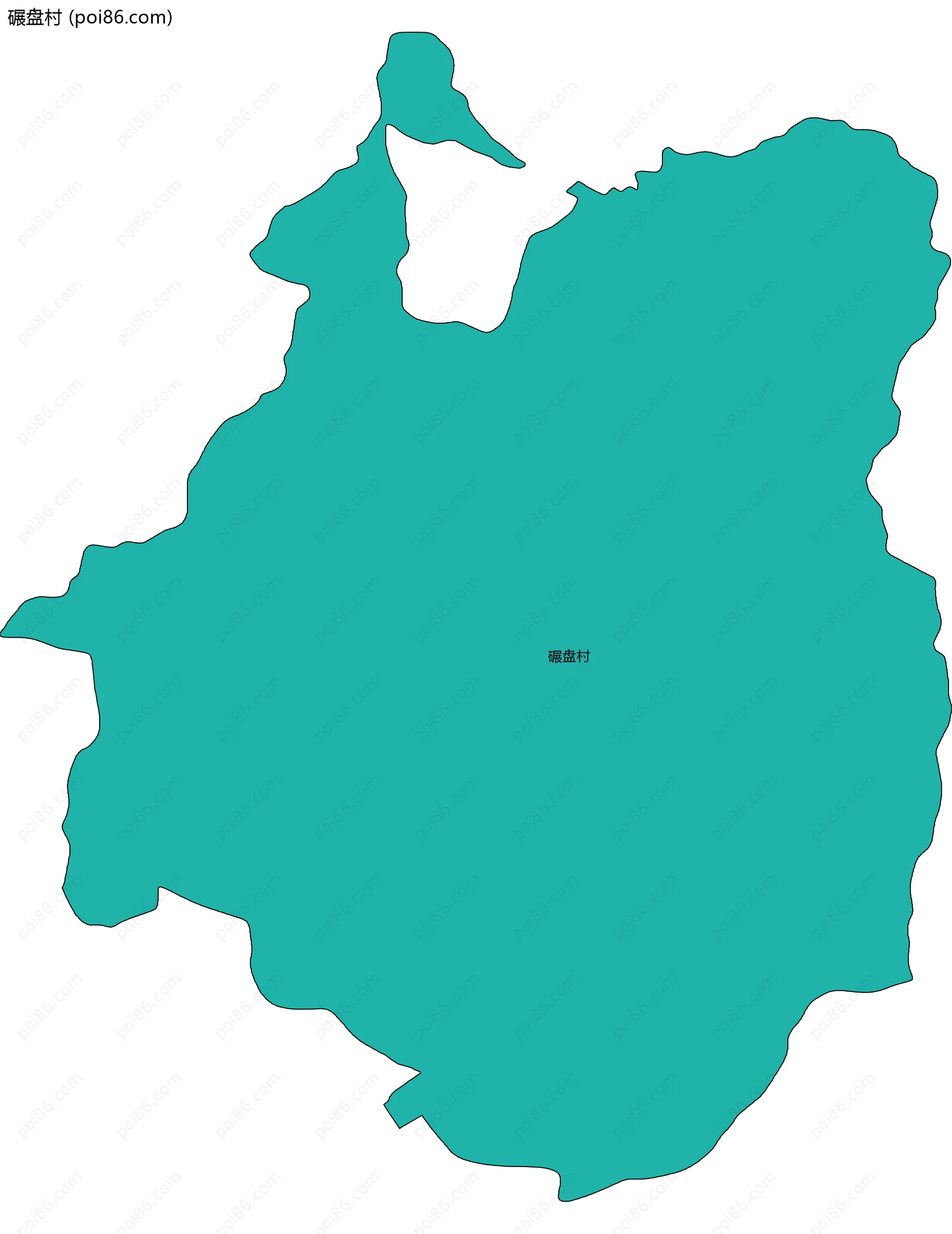 碾盘村边界地图