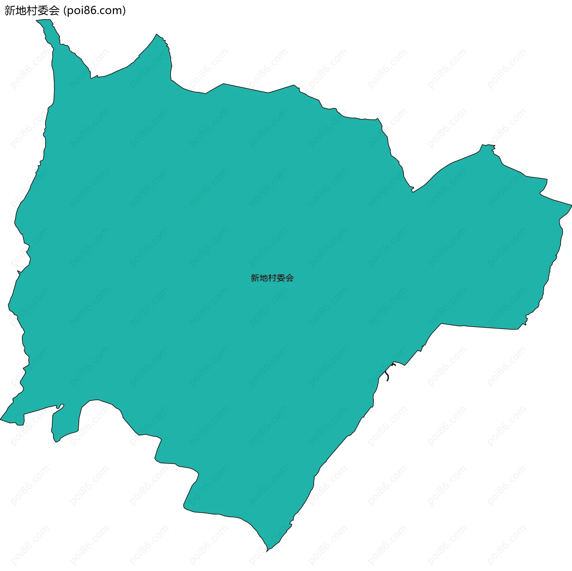 新地村委会边界地图