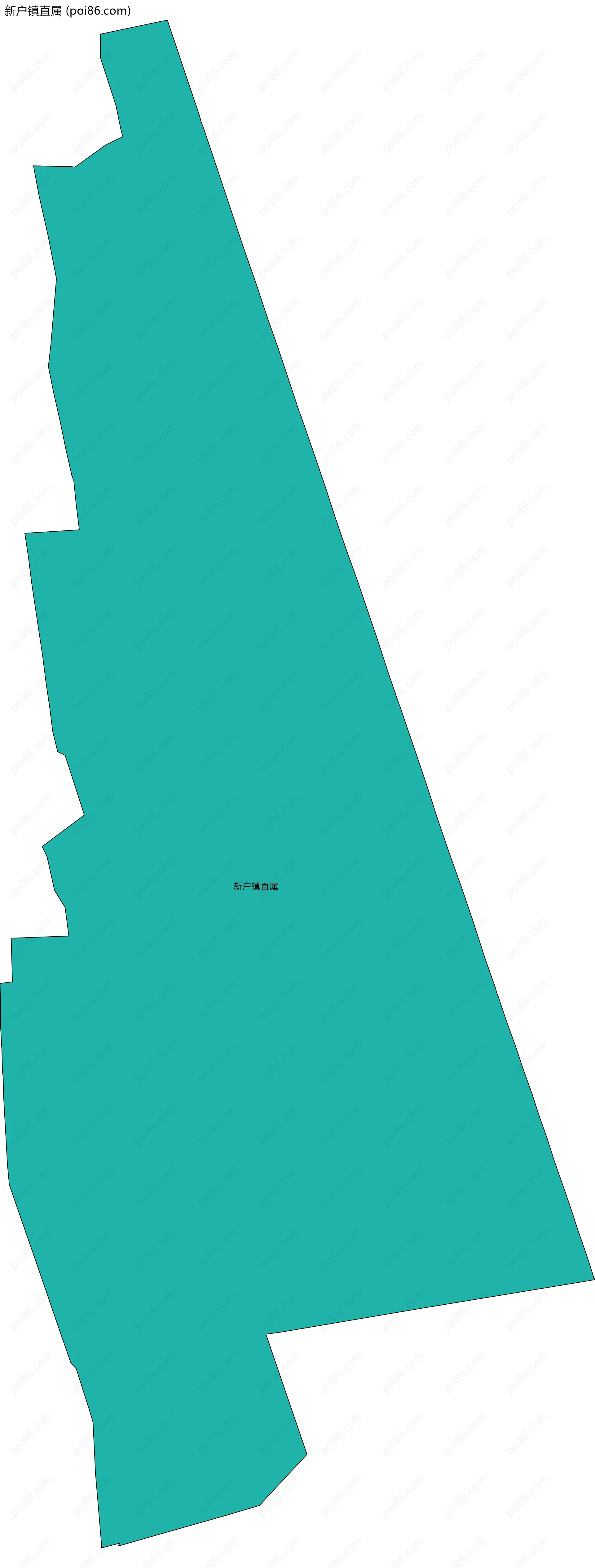 新户镇直属边界地图
