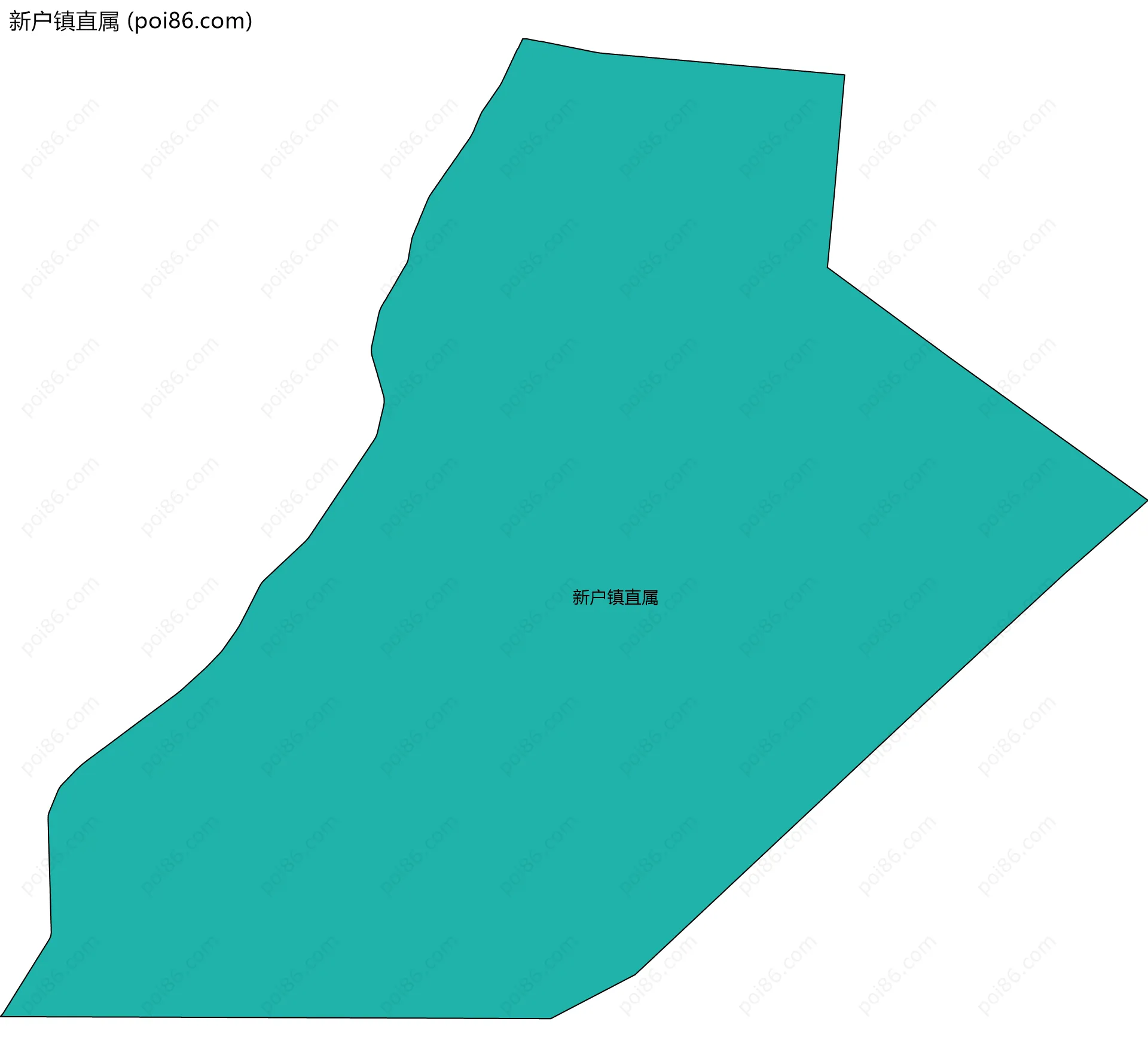 新户镇直属边界地图