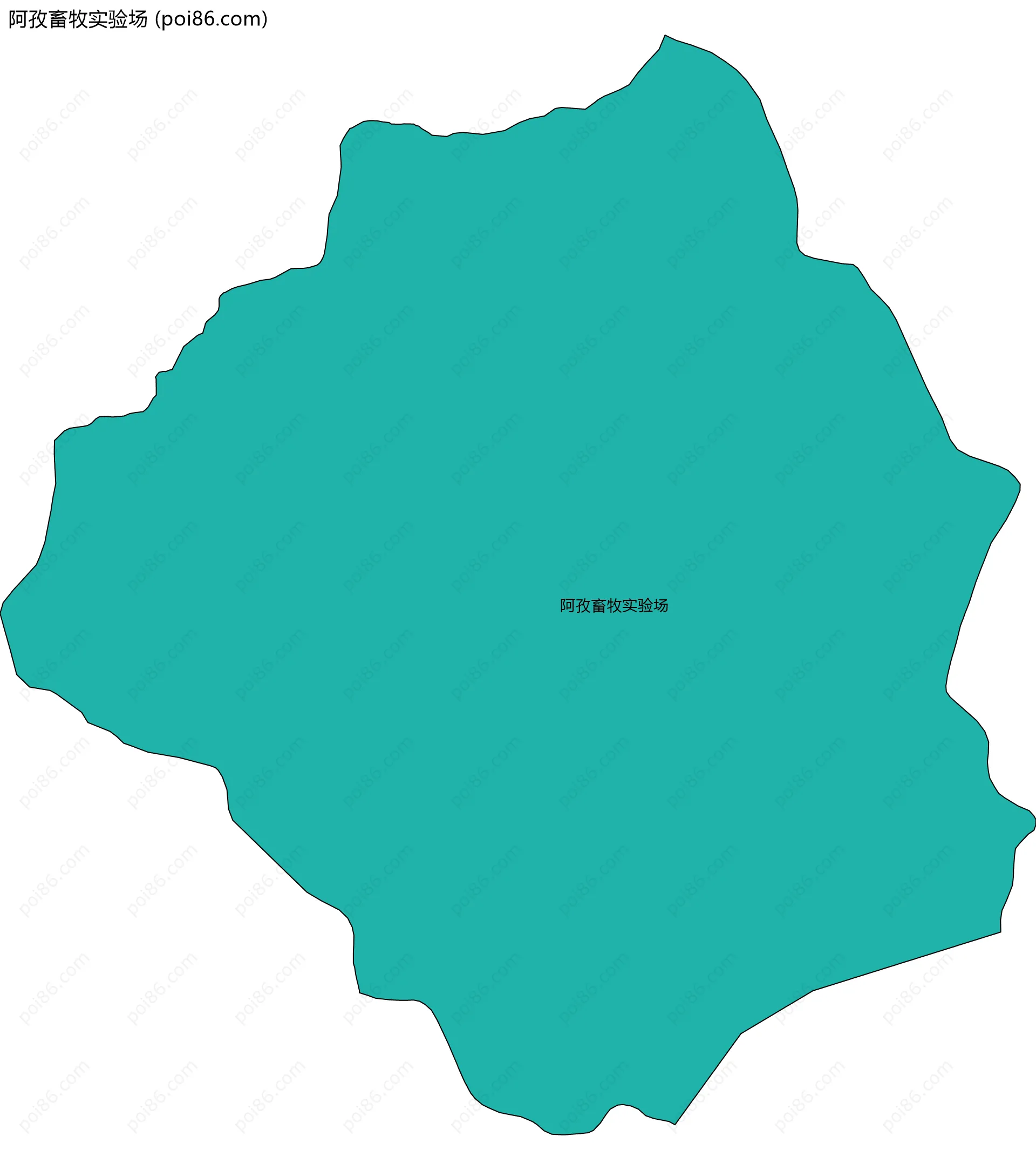 阿孜畜牧实验场边界地图