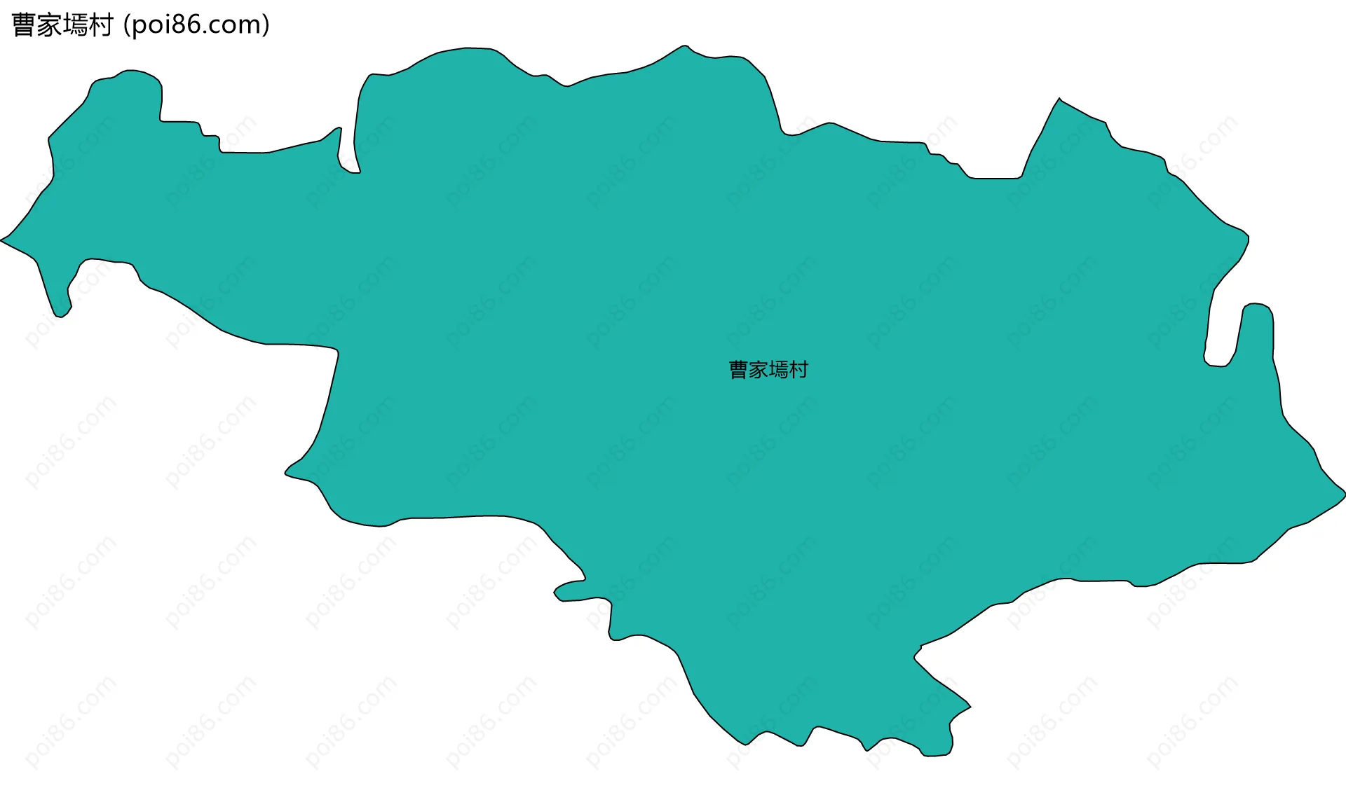 曹家墕村边界地图