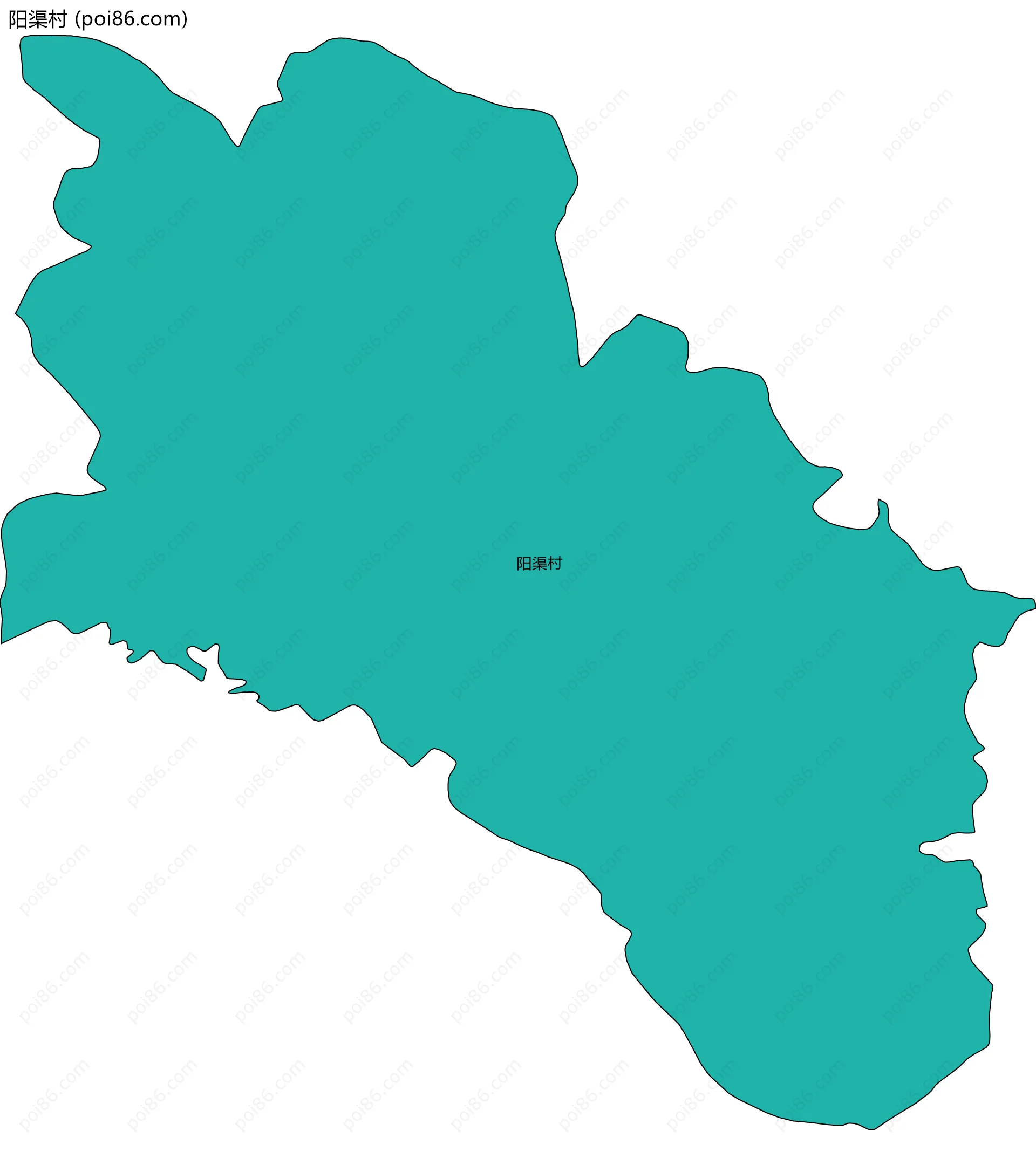 阳渠村边界地图