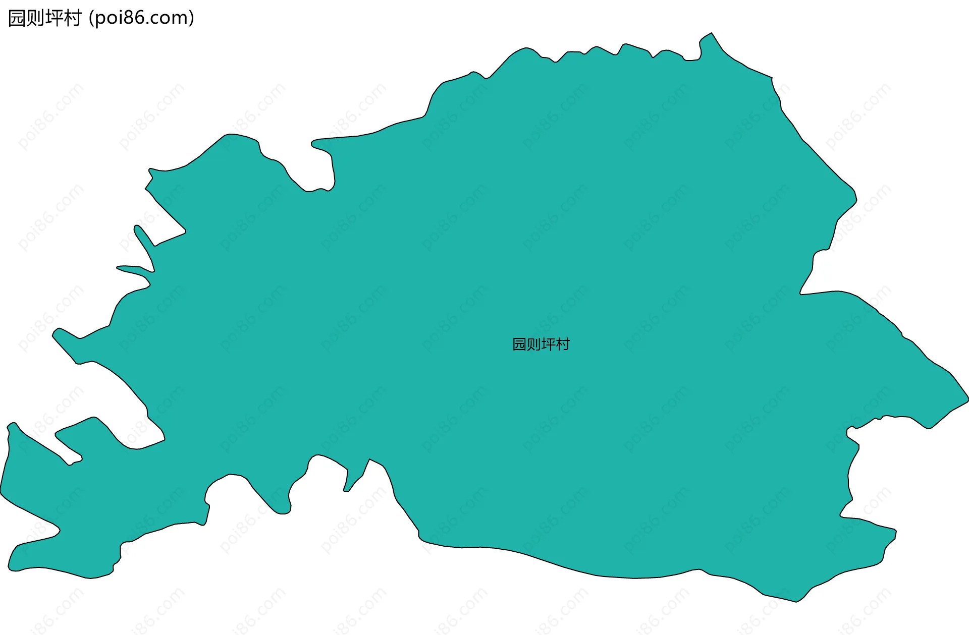 园则坪村边界地图