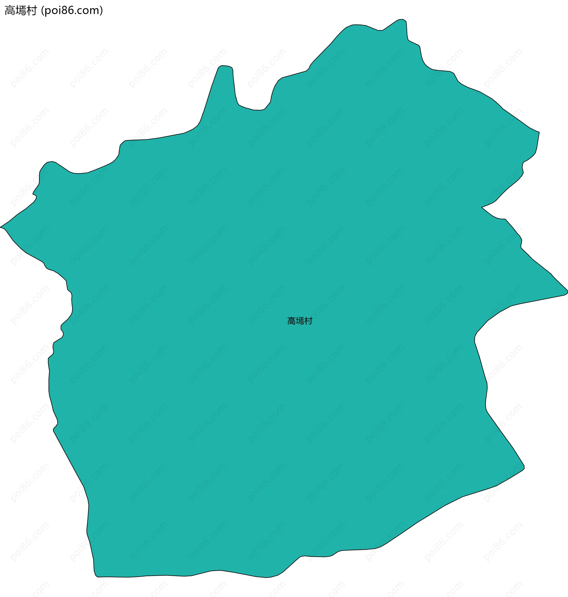 高墕村边界地图