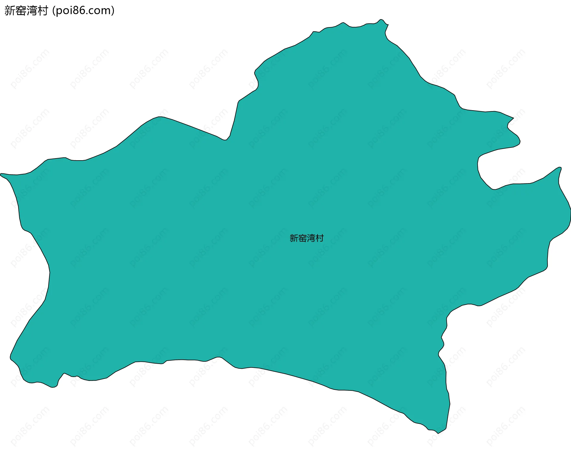 新窑湾村边界地图