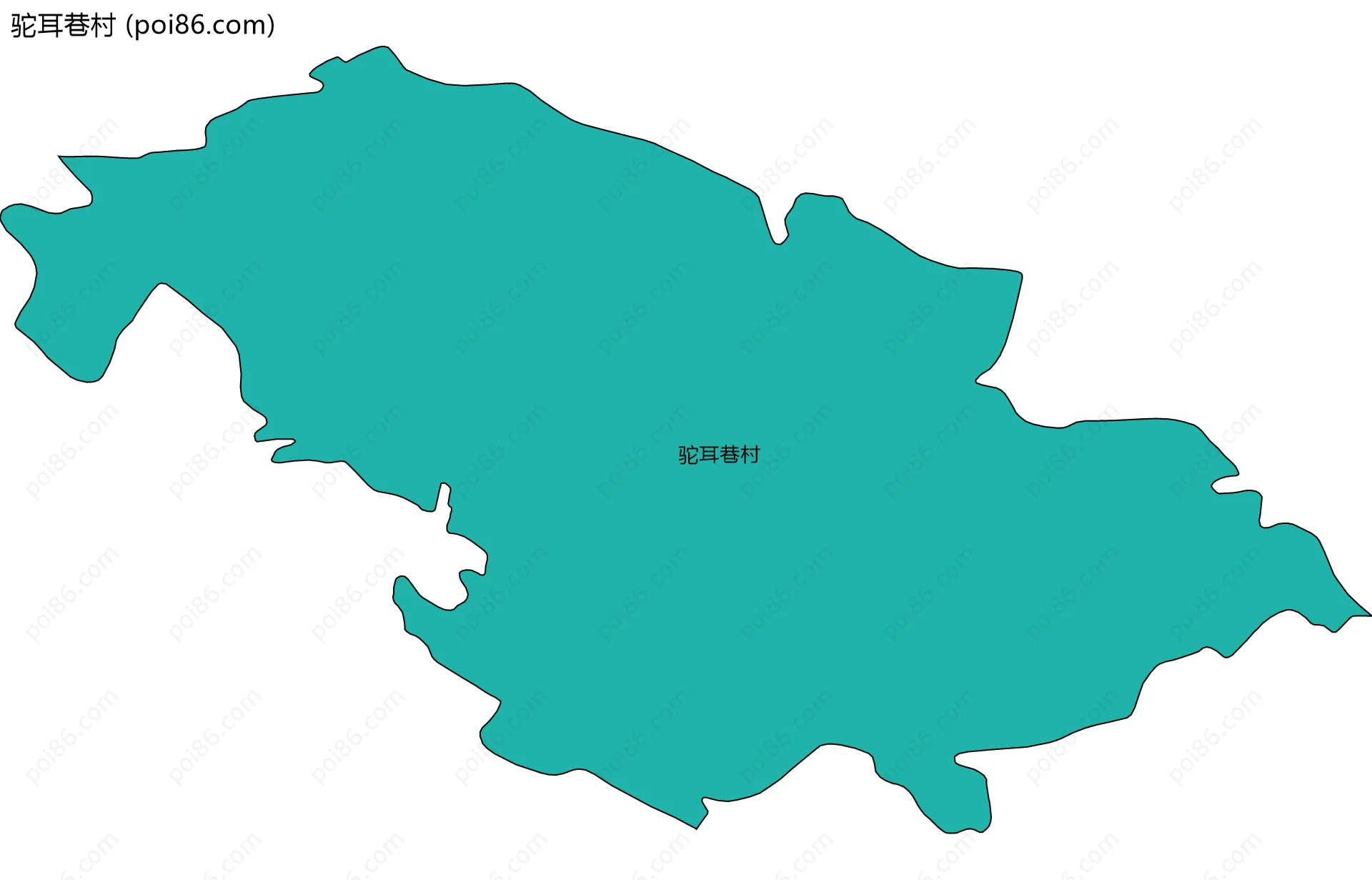 驼耳巷村边界地图