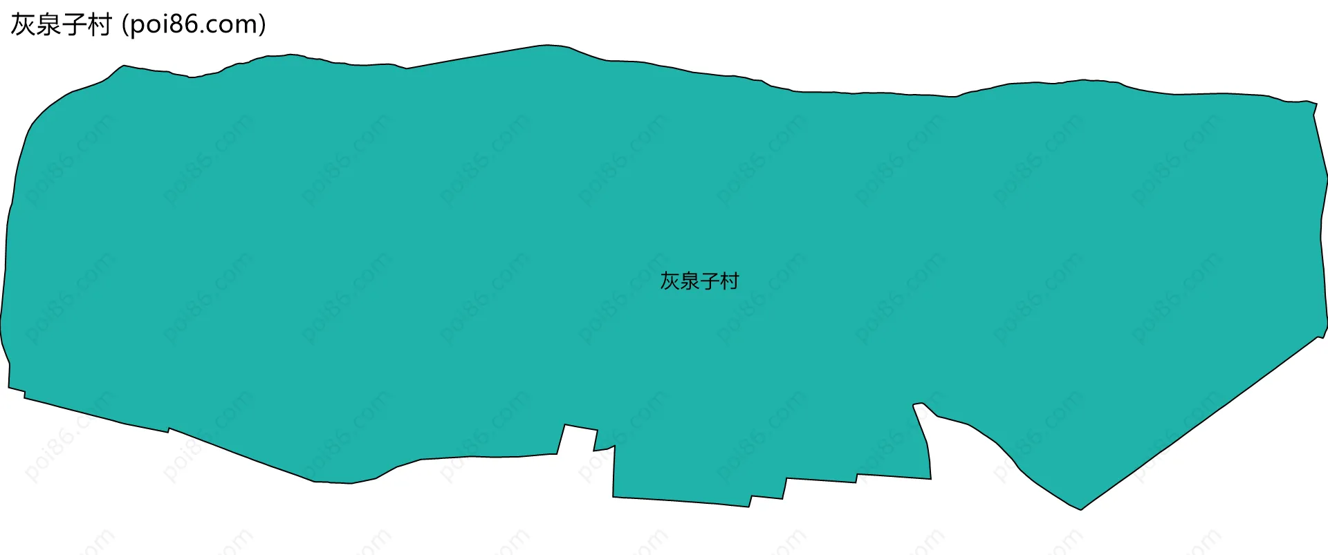 灰泉子村边界地图