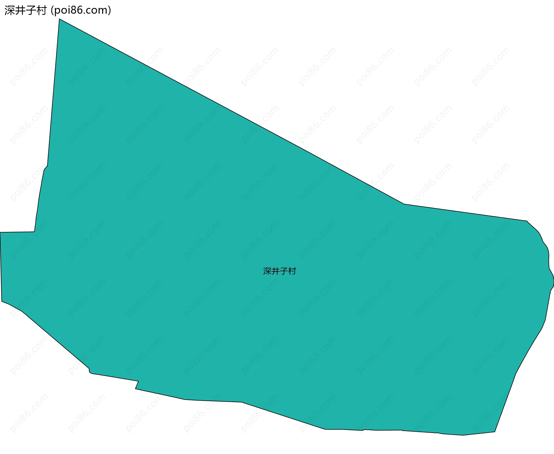 深井子村边界地图