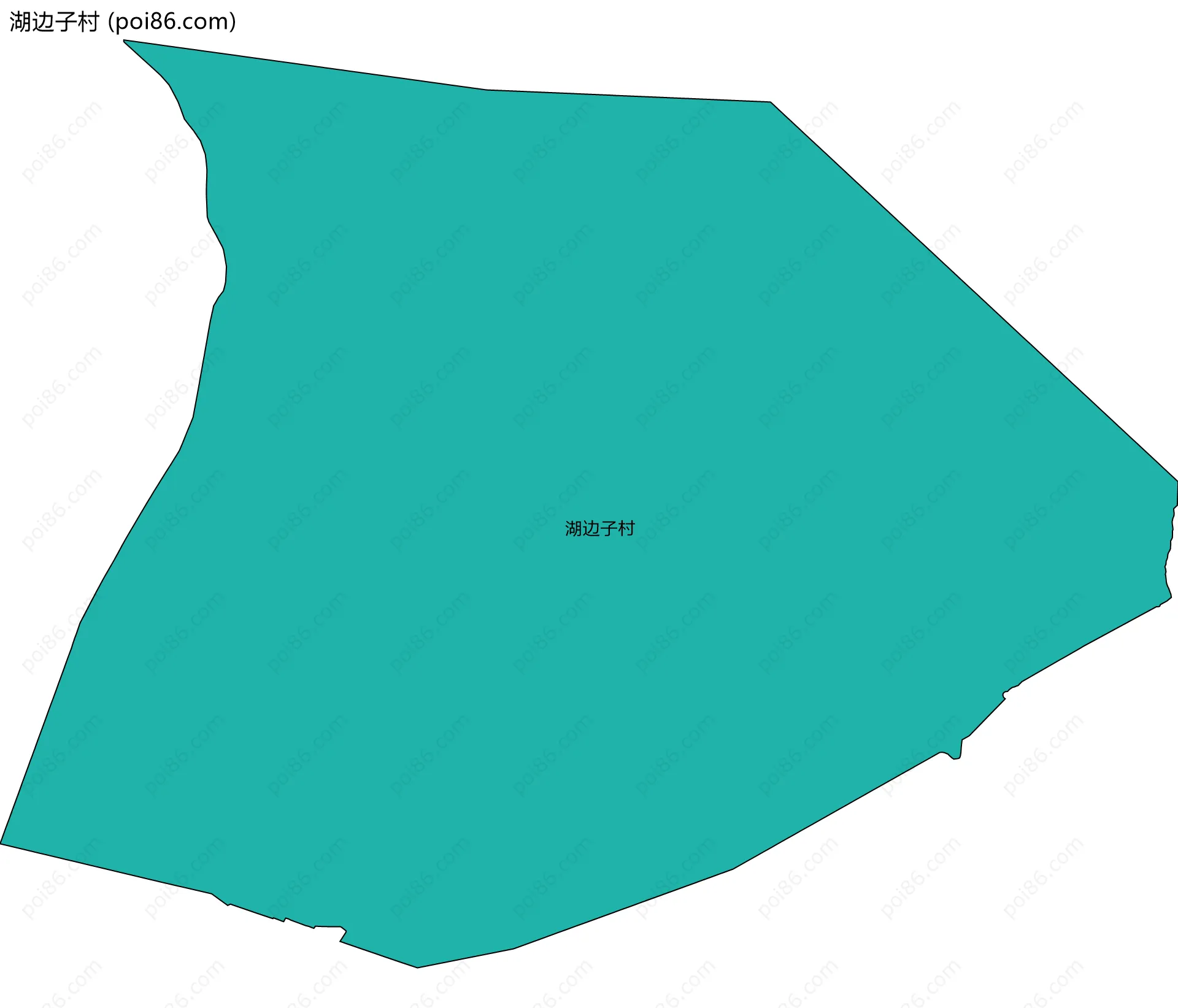 湖边子村边界地图