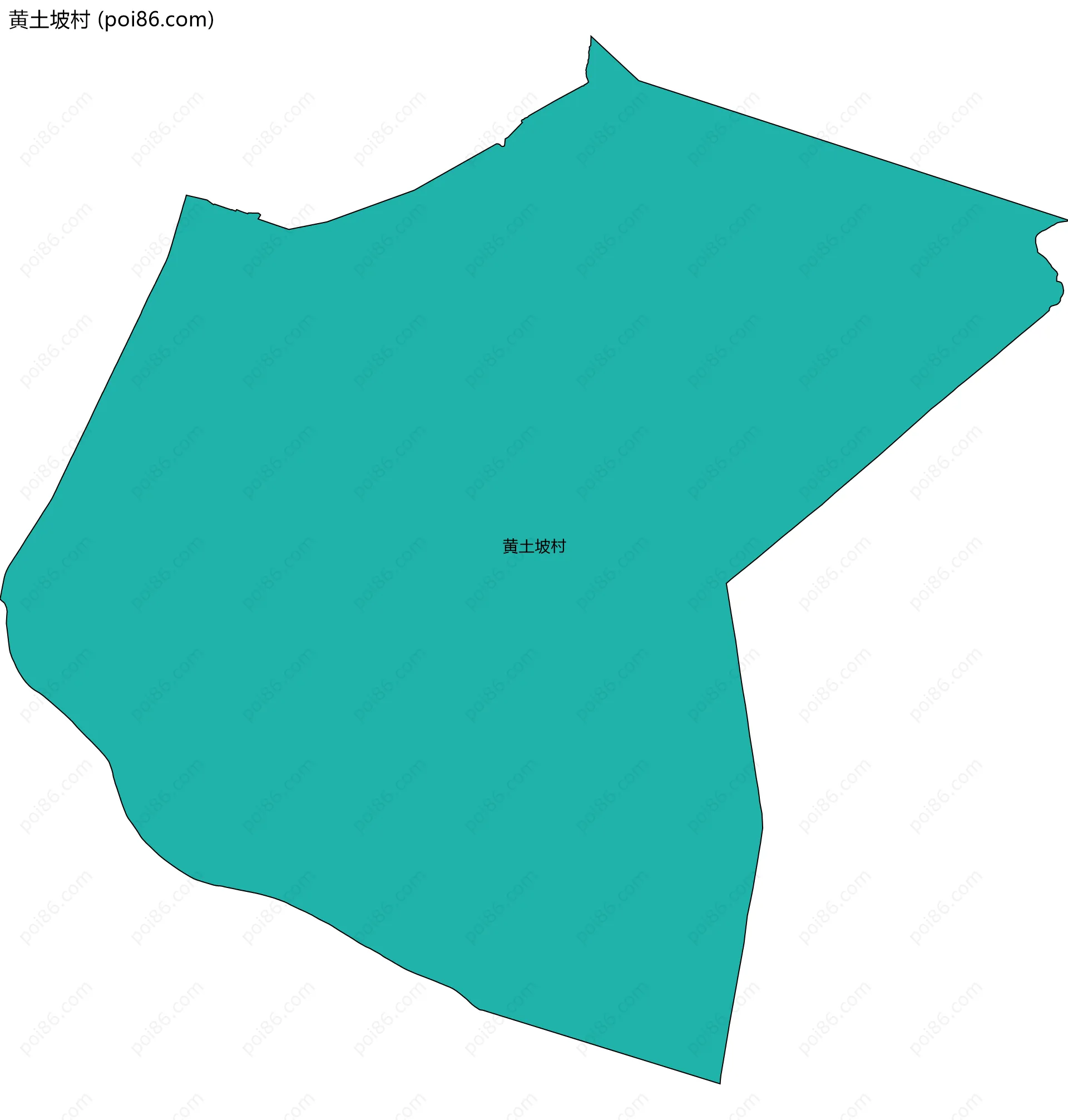 黄土坡村边界地图