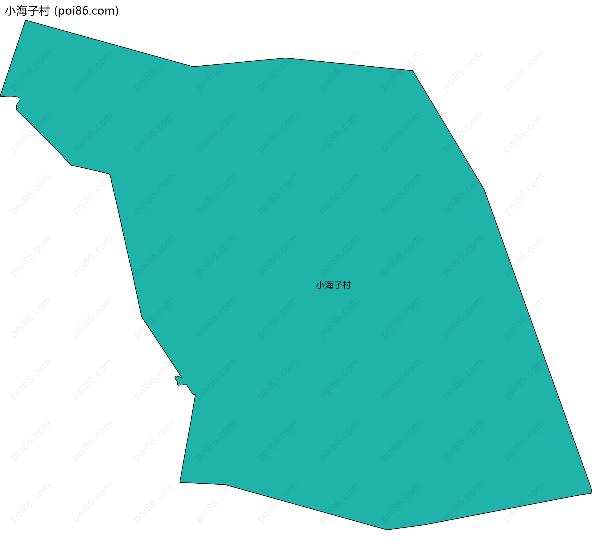 小海子村边界地图