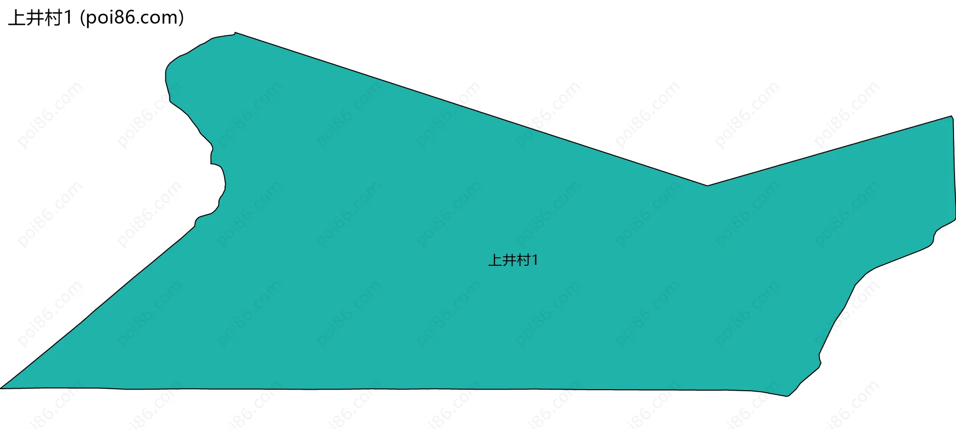 上井村1边界地图