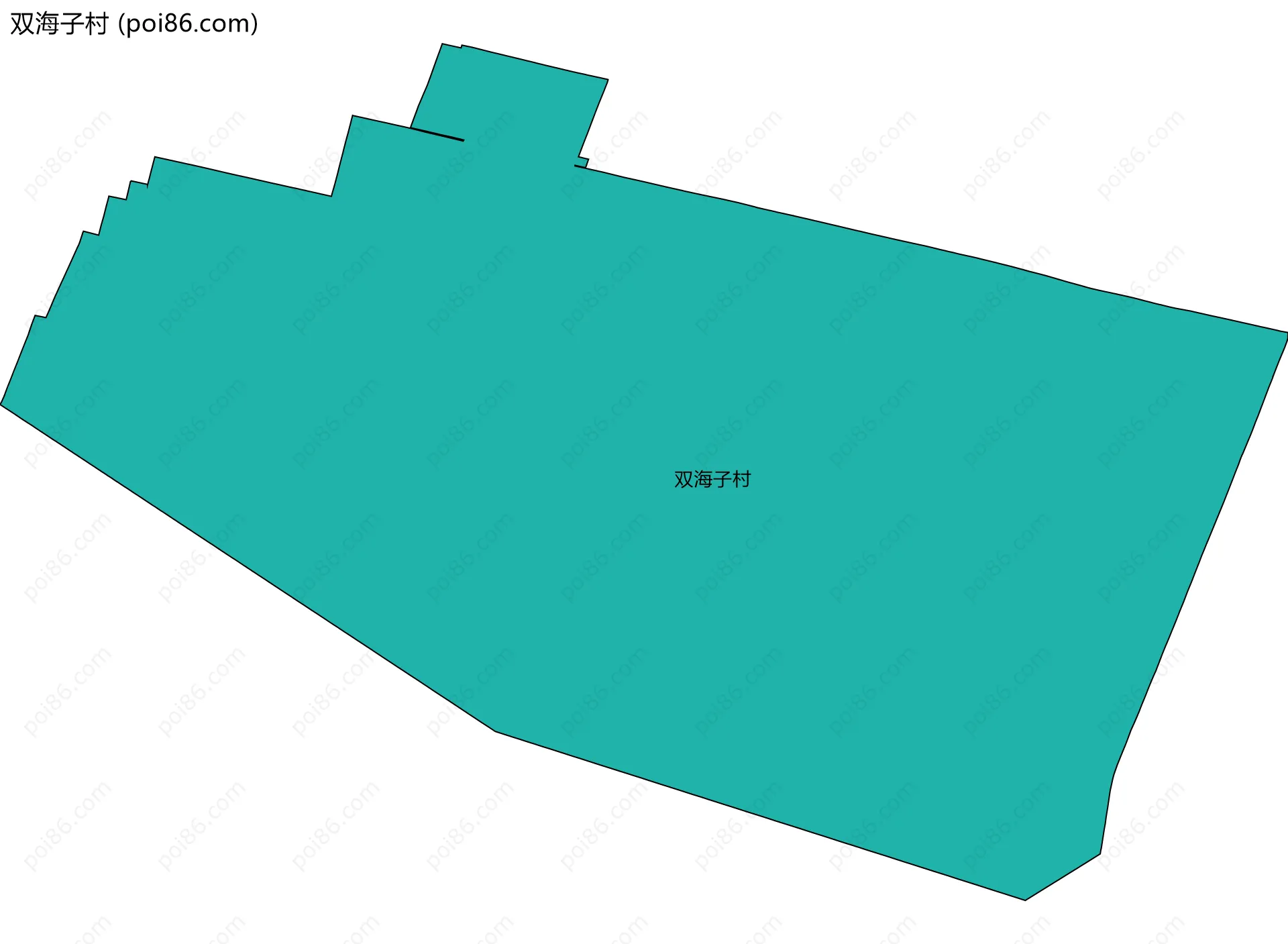 双海子村边界地图