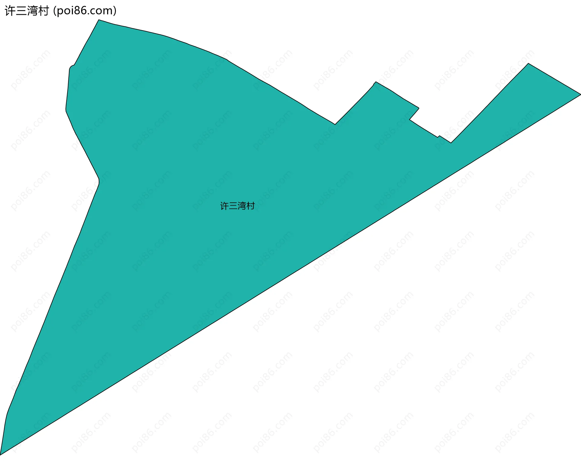 许三湾村边界地图