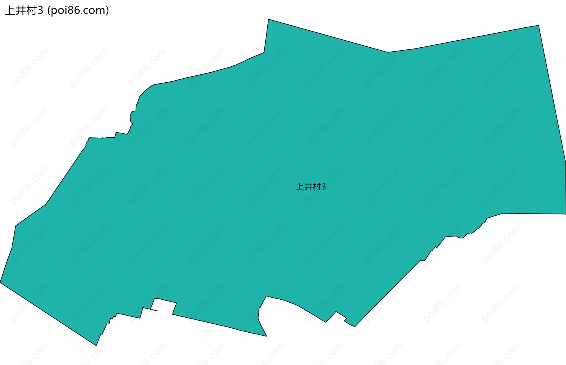 上井村3边界地图