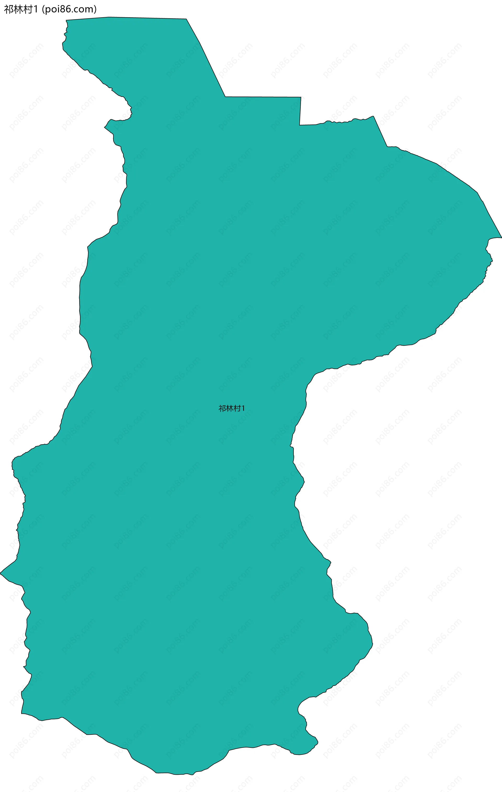 祁林村1边界地图