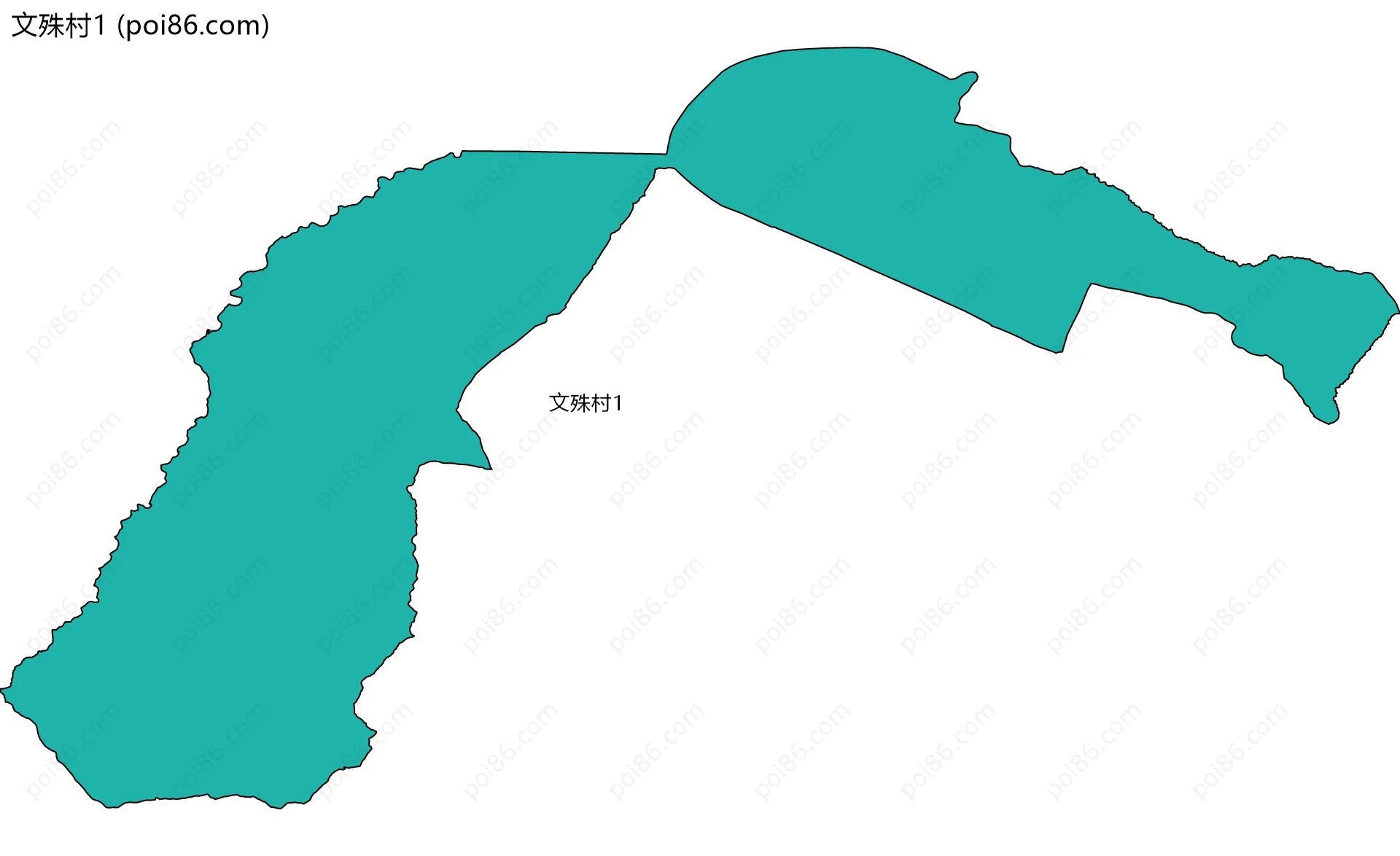 文殊村1边界地图