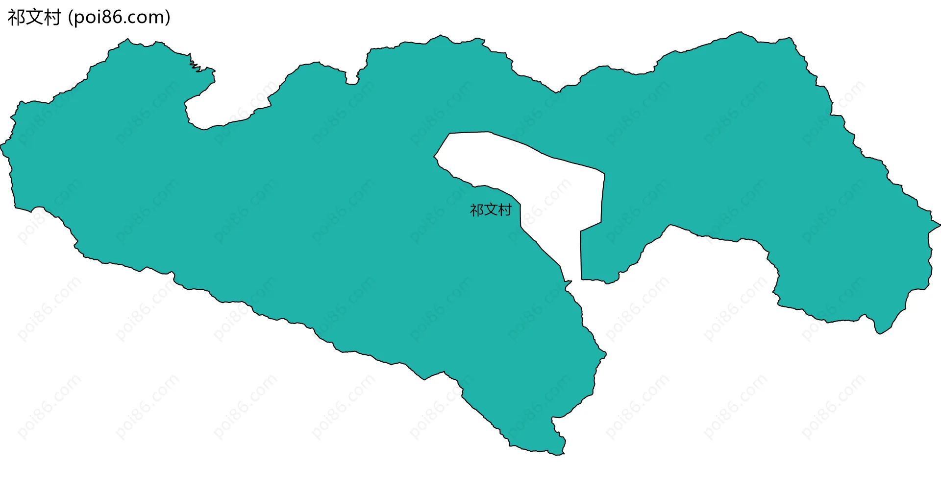 祁文村边界地图