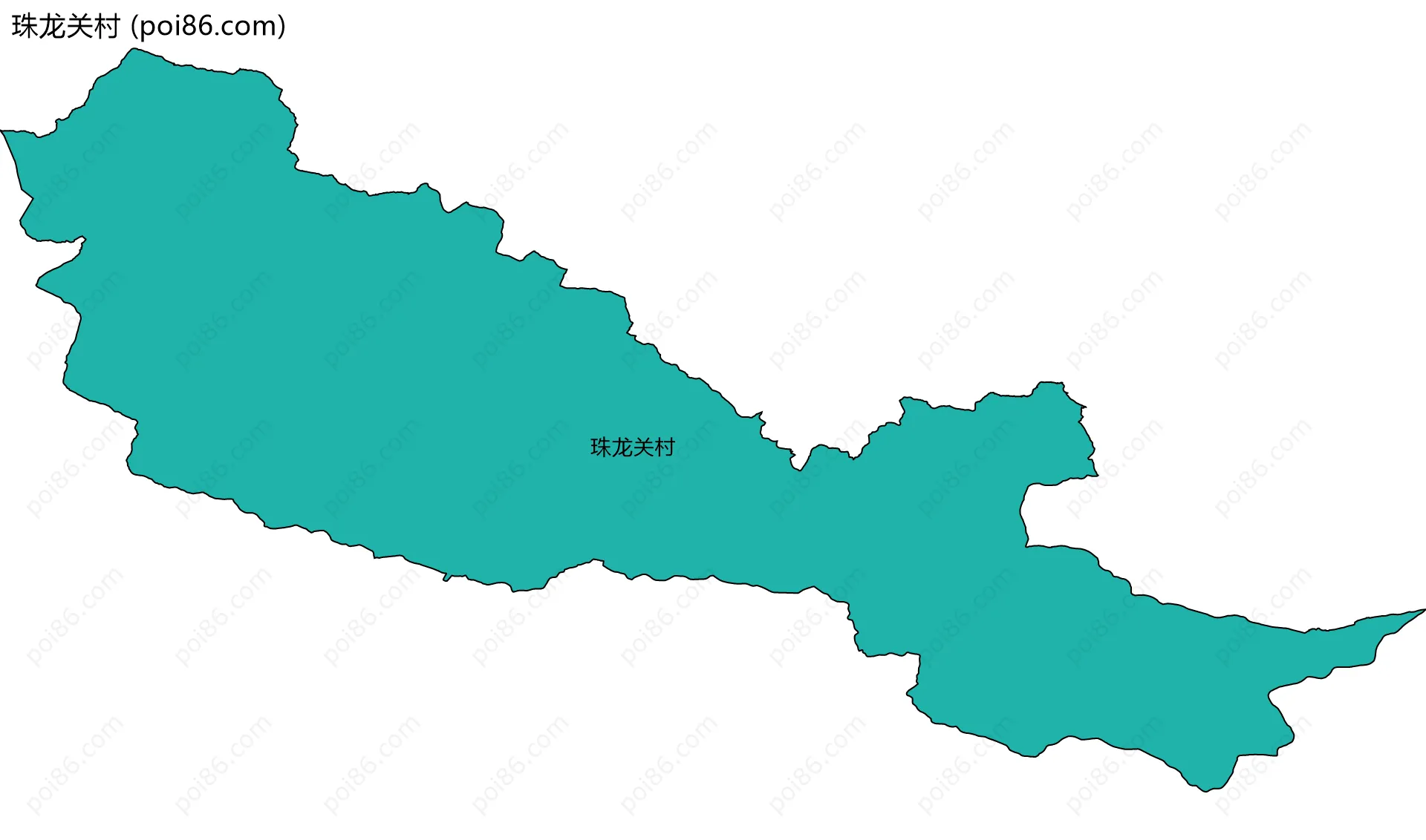 珠龙关村边界地图