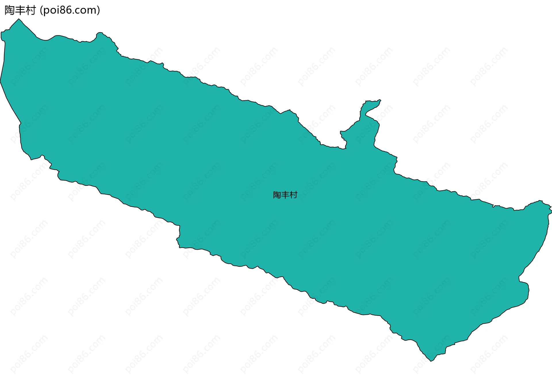 陶丰村边界地图