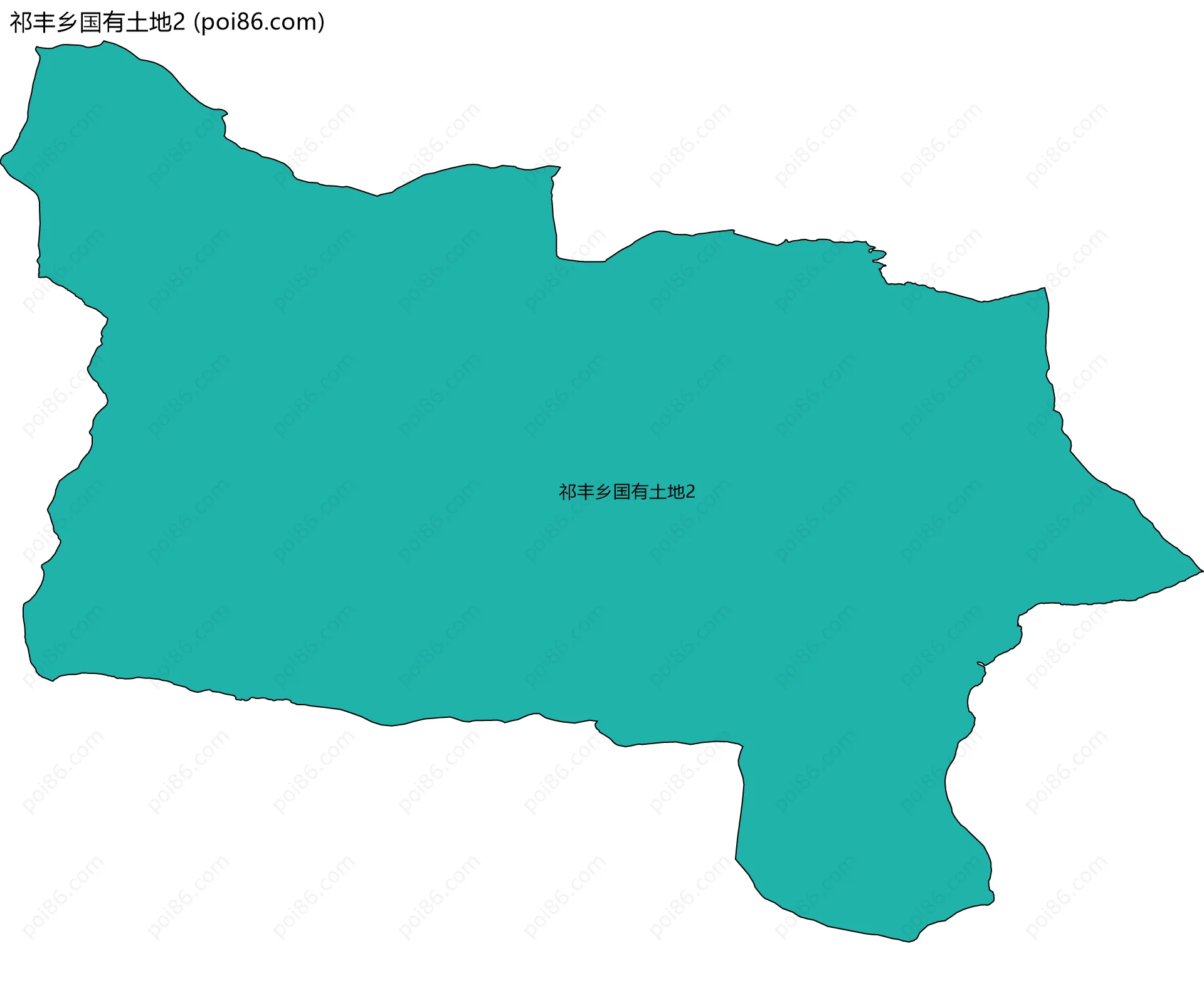 祁丰乡国有土地2边界地图