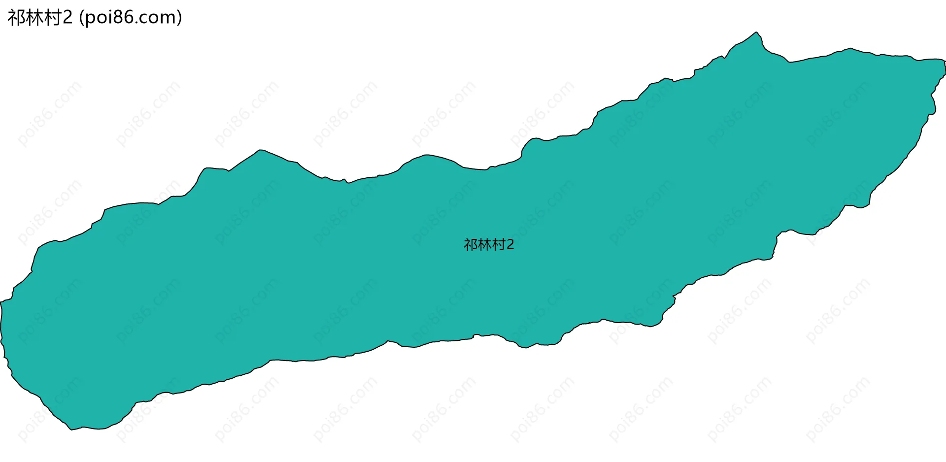 祁林村2边界地图