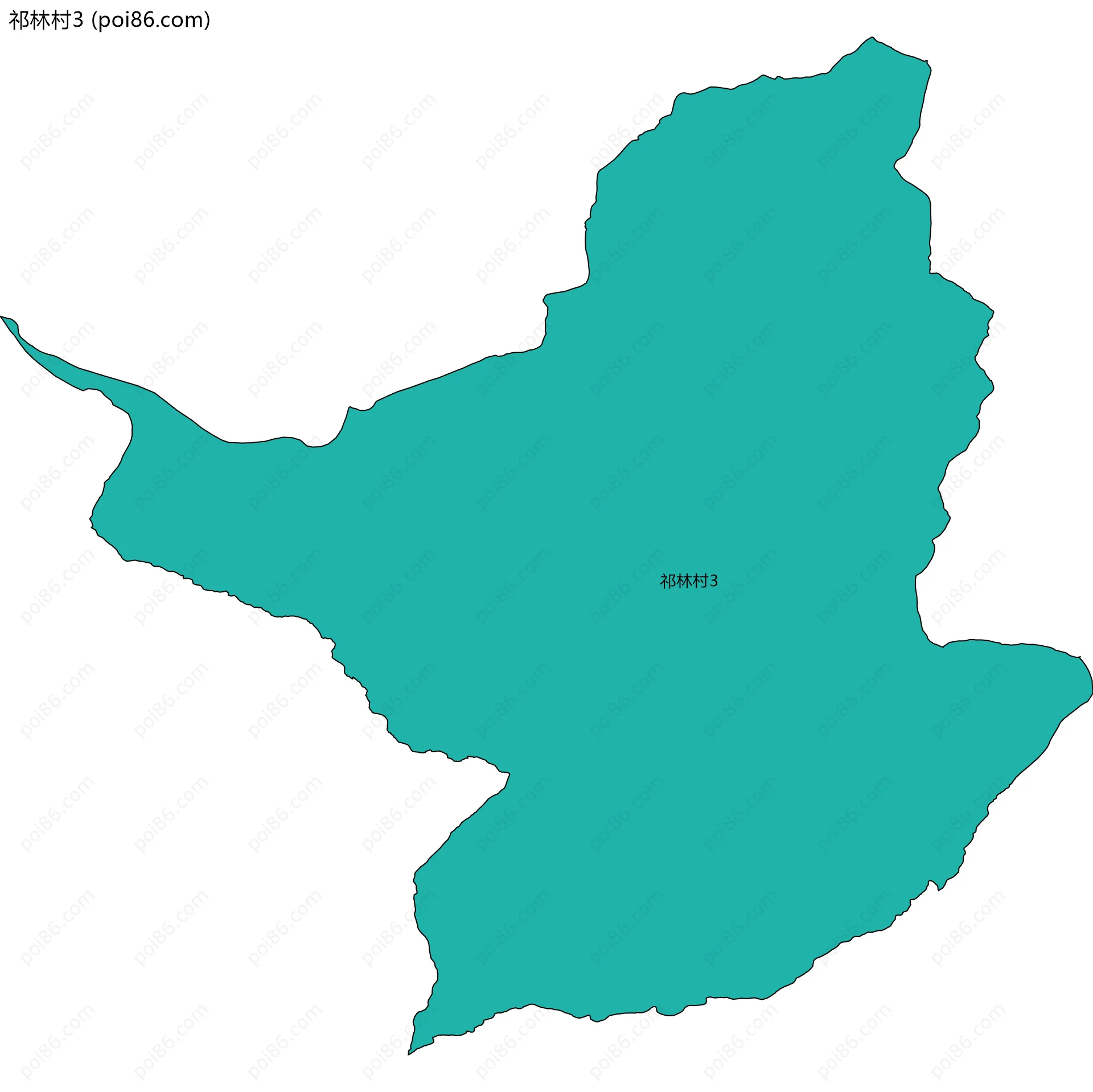 祁林村3边界地图