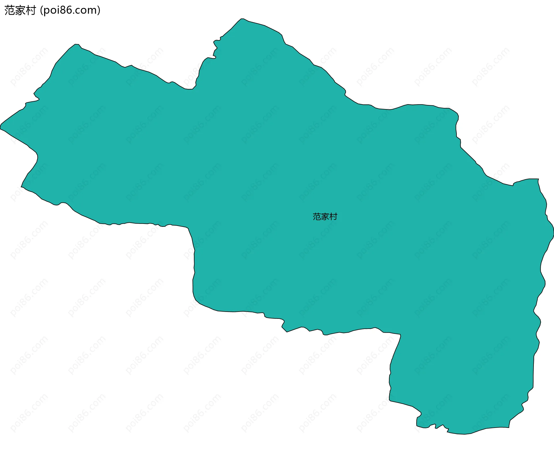 范家村边界地图